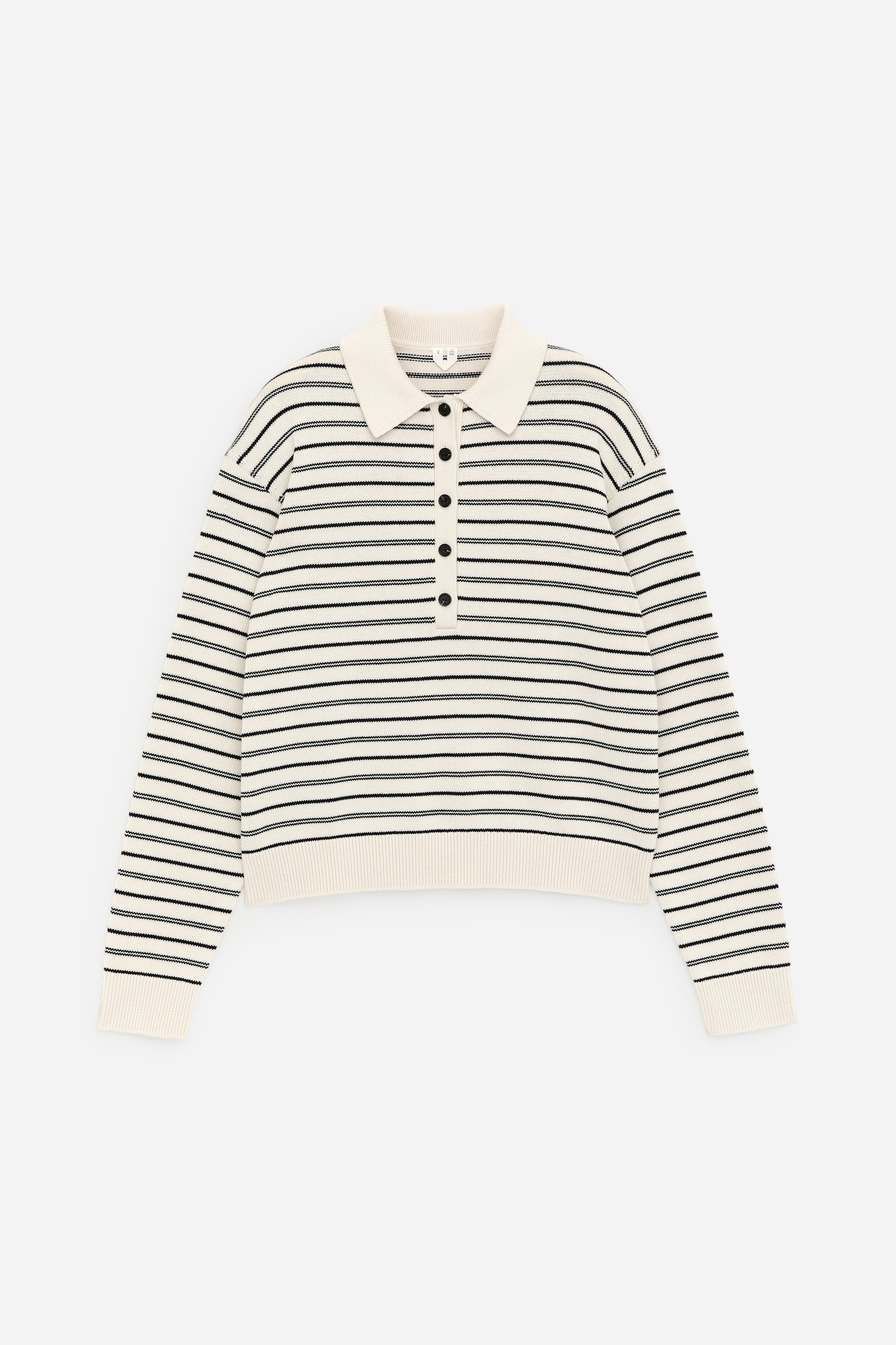 Polo con lavorazione a maglia - Beige/Righe/Blu/Rosso/Bianco - 2