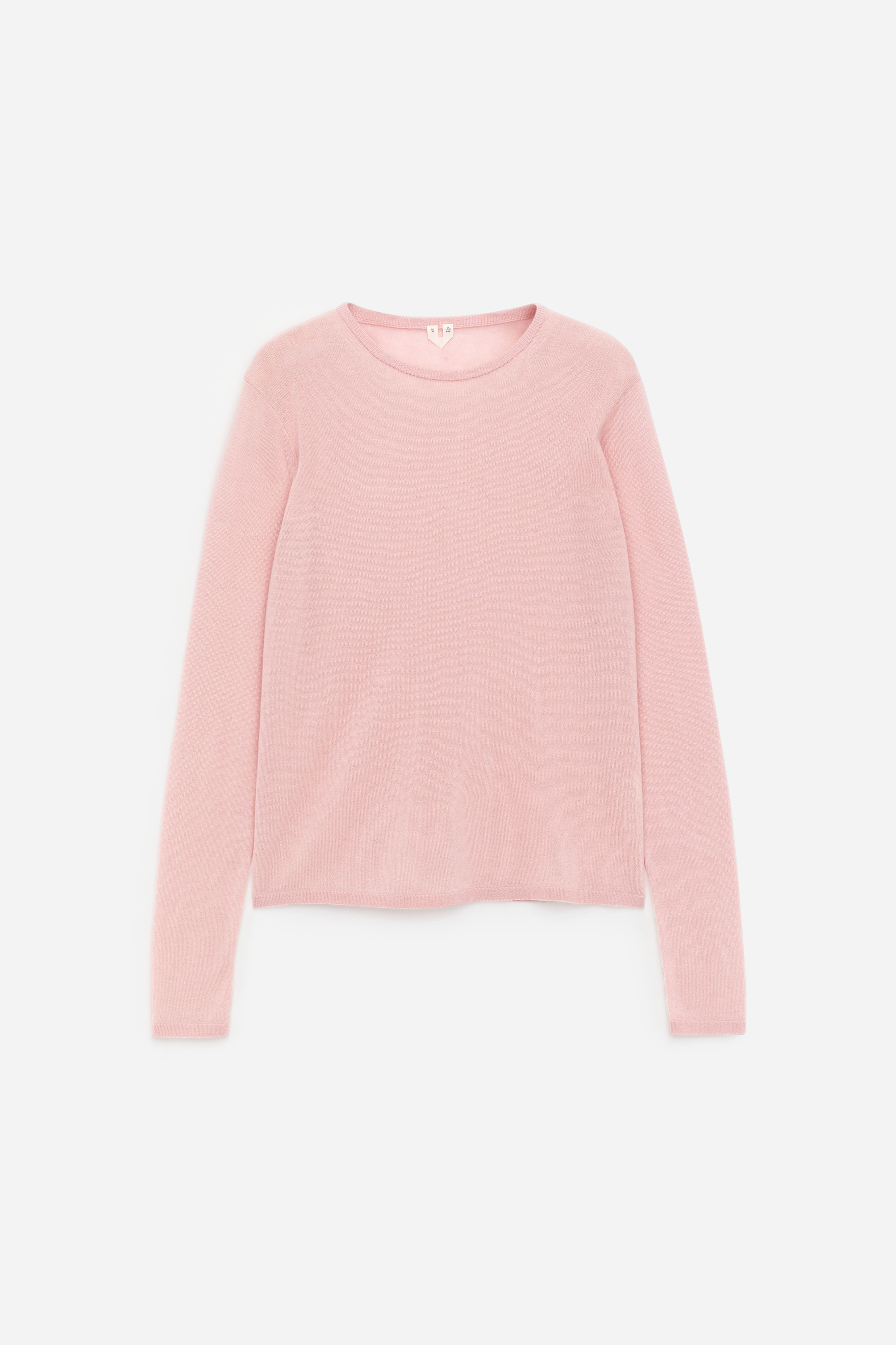 Maglione in puro cashmere - Rosa/Nero
