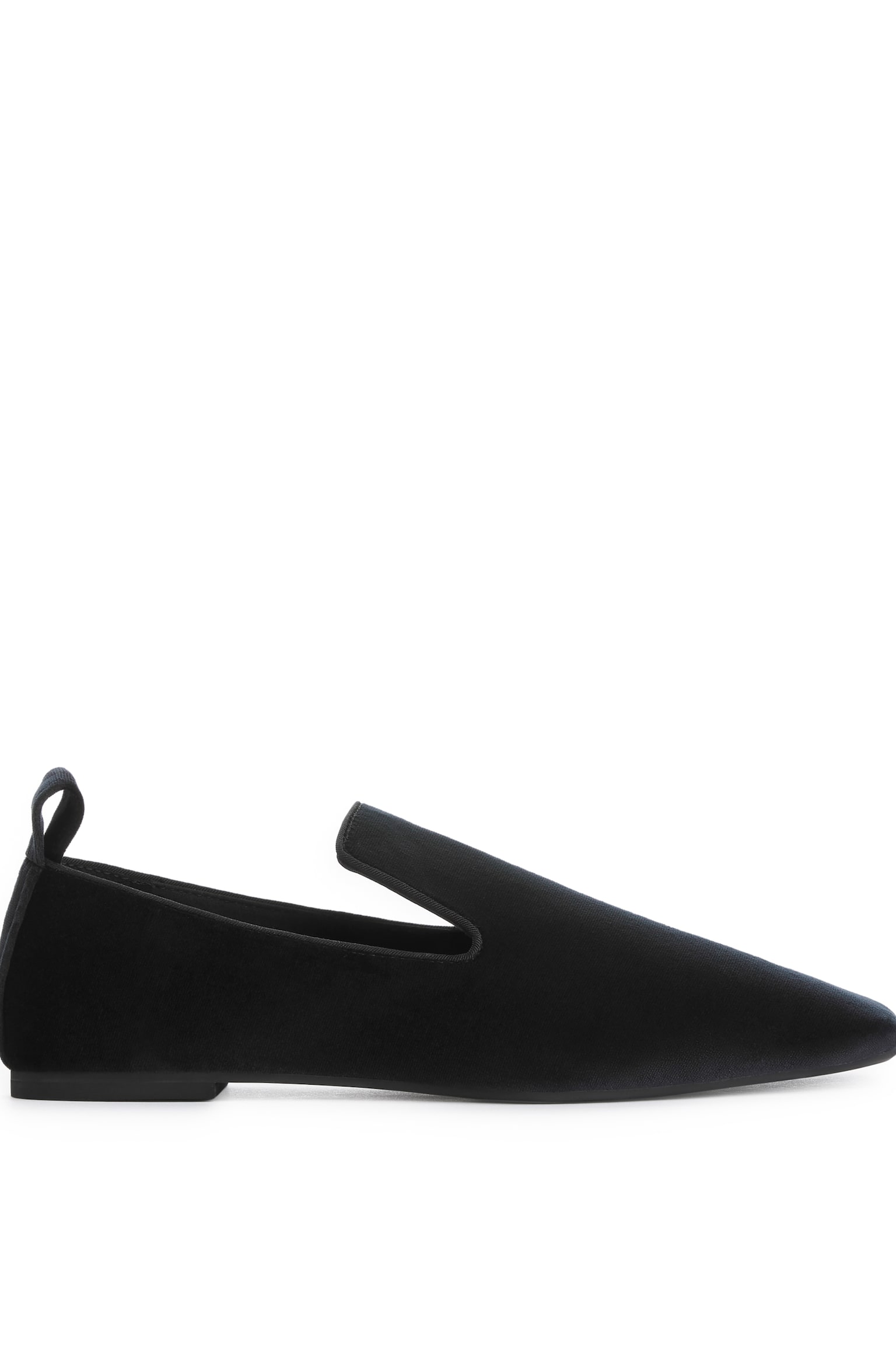 Indoor Velvet Loafers - Black