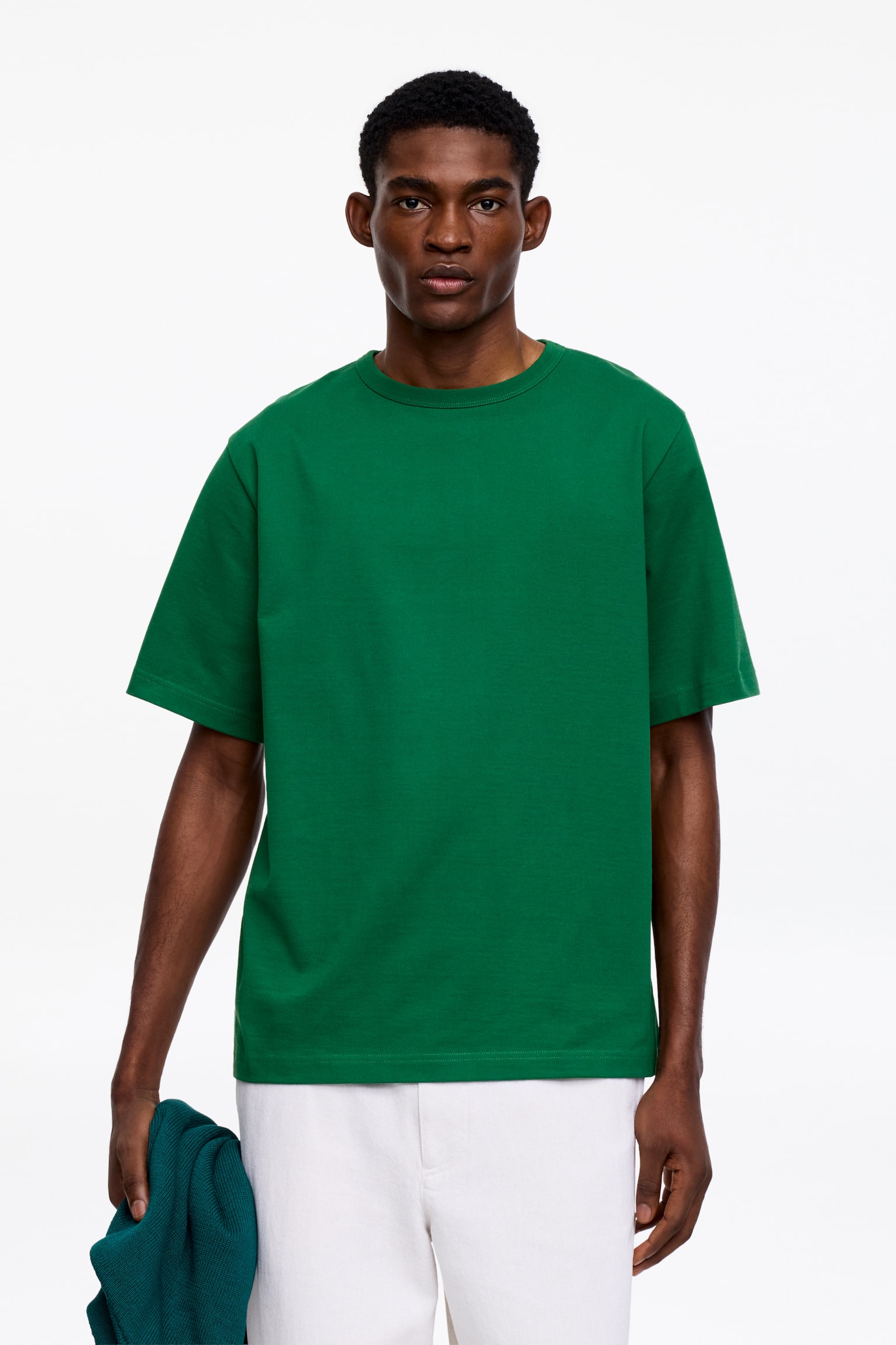 Oversized t-shirt 270 gsm - Grön/Mörklila/Mörkblå/Svart/Havre/Mörkgrön - 1