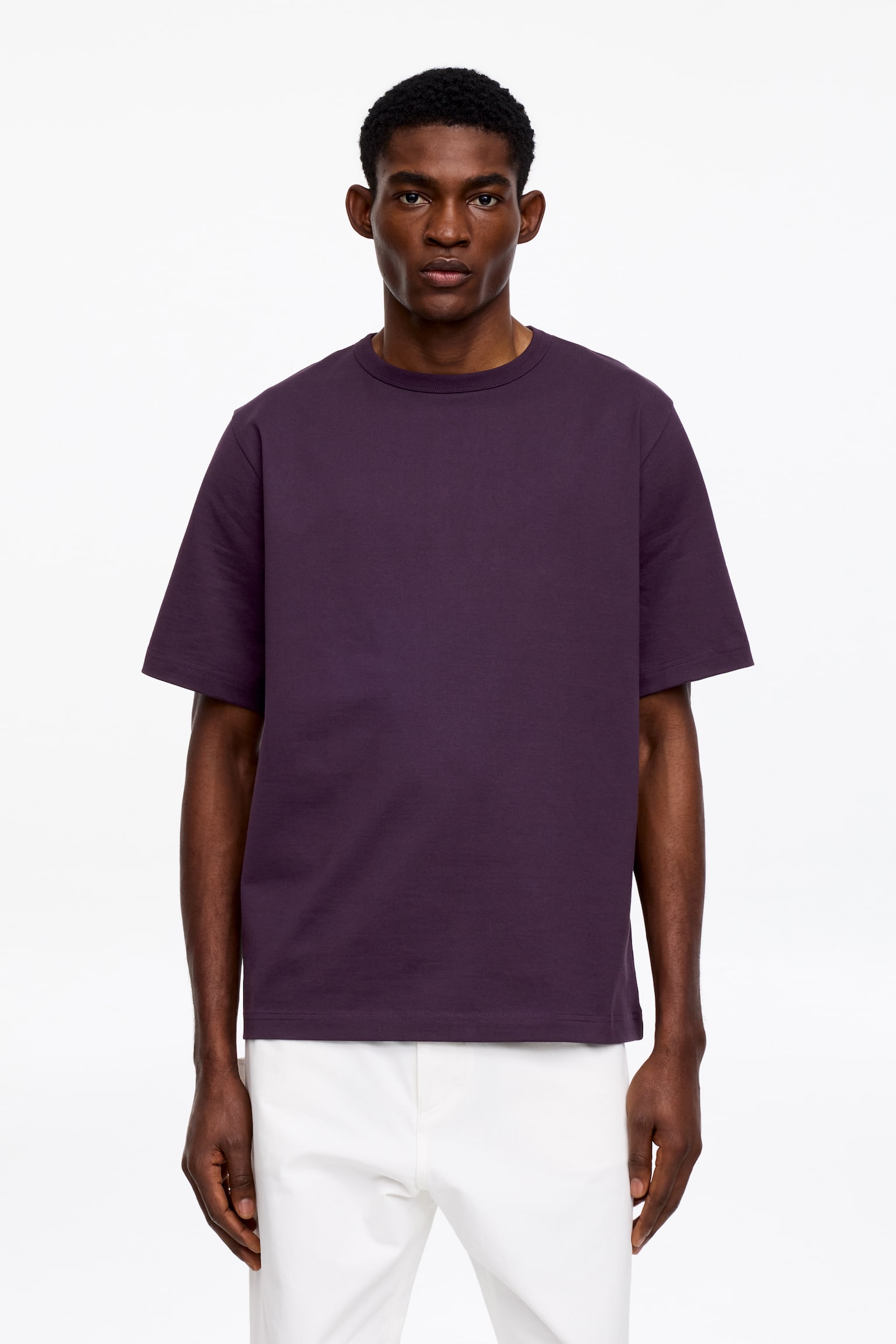 Oversized t-shirt 270 gsm - Mörklila/Grön/Mörkblå/Svart/Havre/Mörkgrön - 1