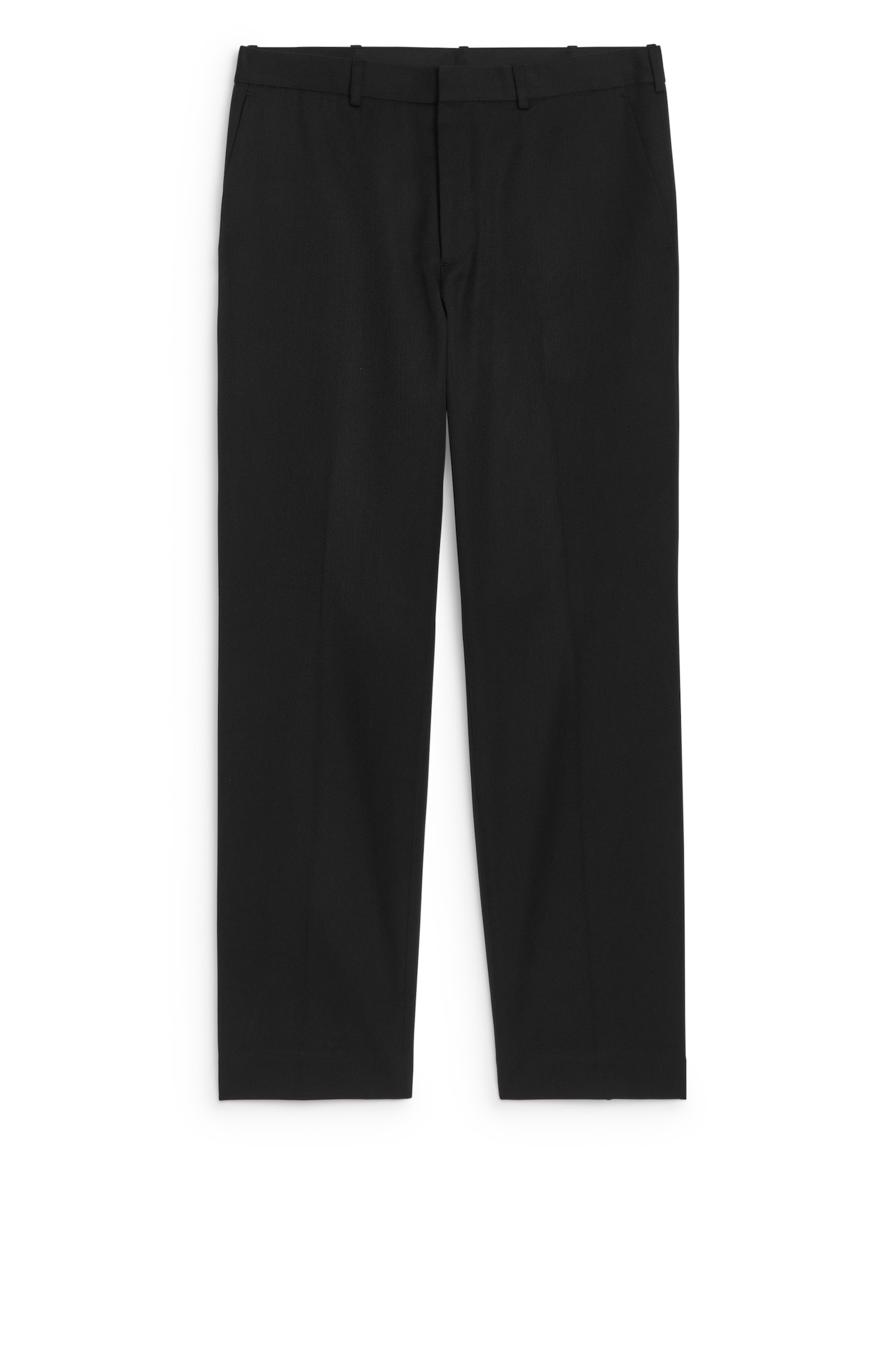 Wool Cotton Trousers - Dark Blue/Black - 2