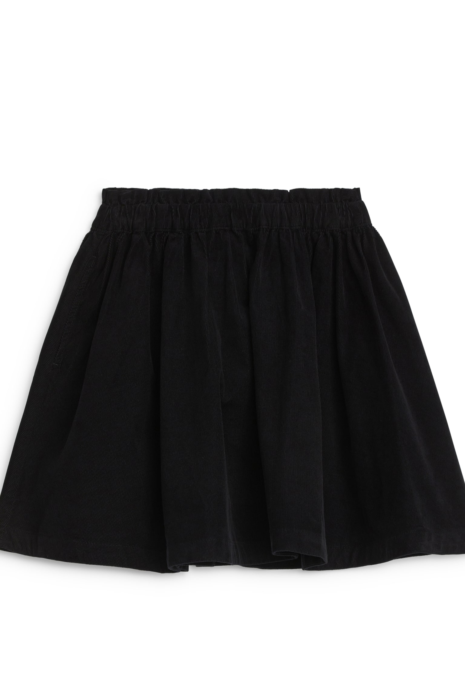 Corduroy Skirt - Black/Mole - 1