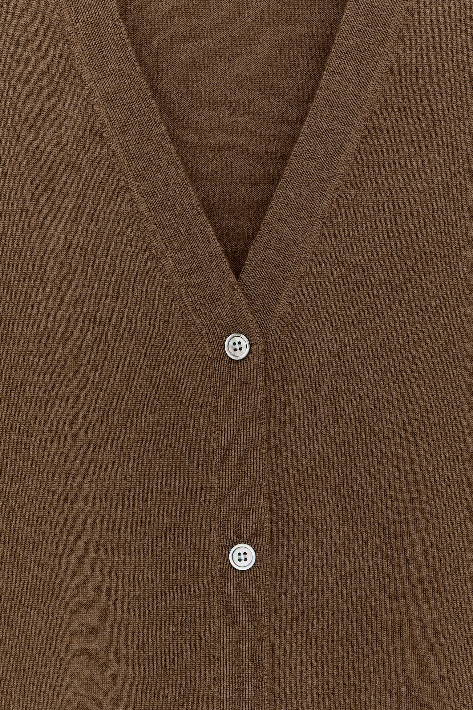 Väst i merinoull - Brun/Svart - 5