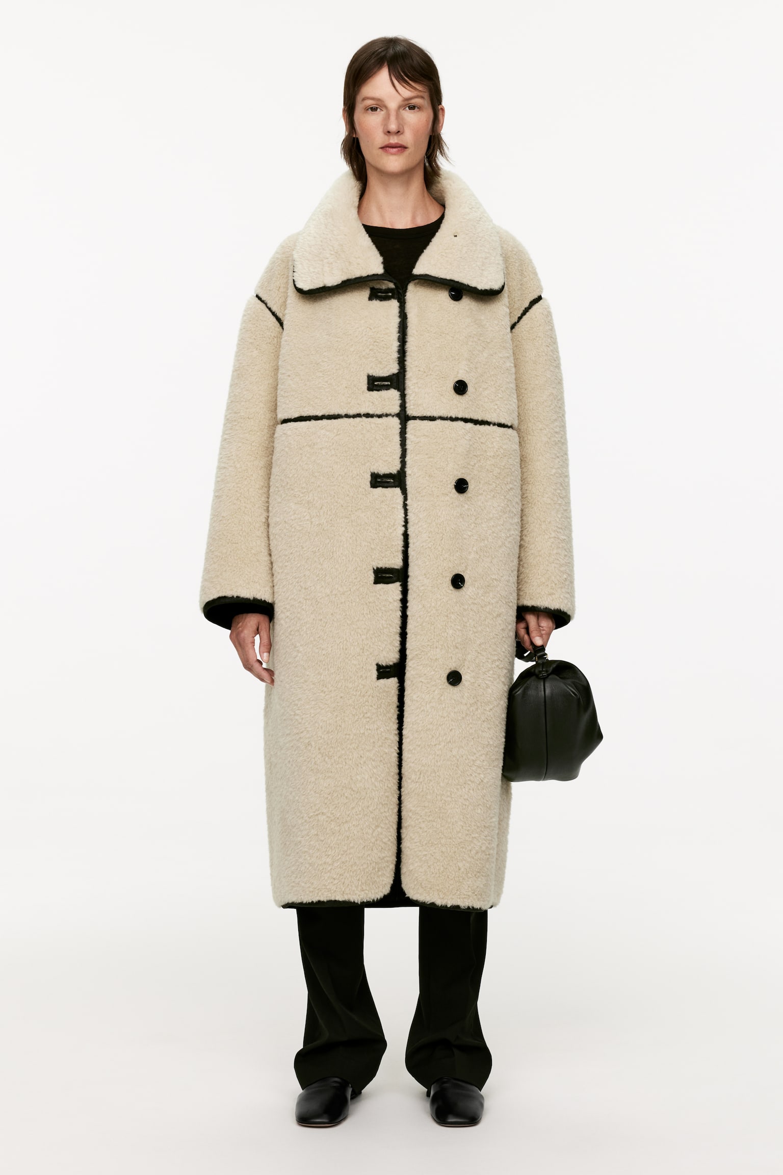 Pile Coat - Beige - 1