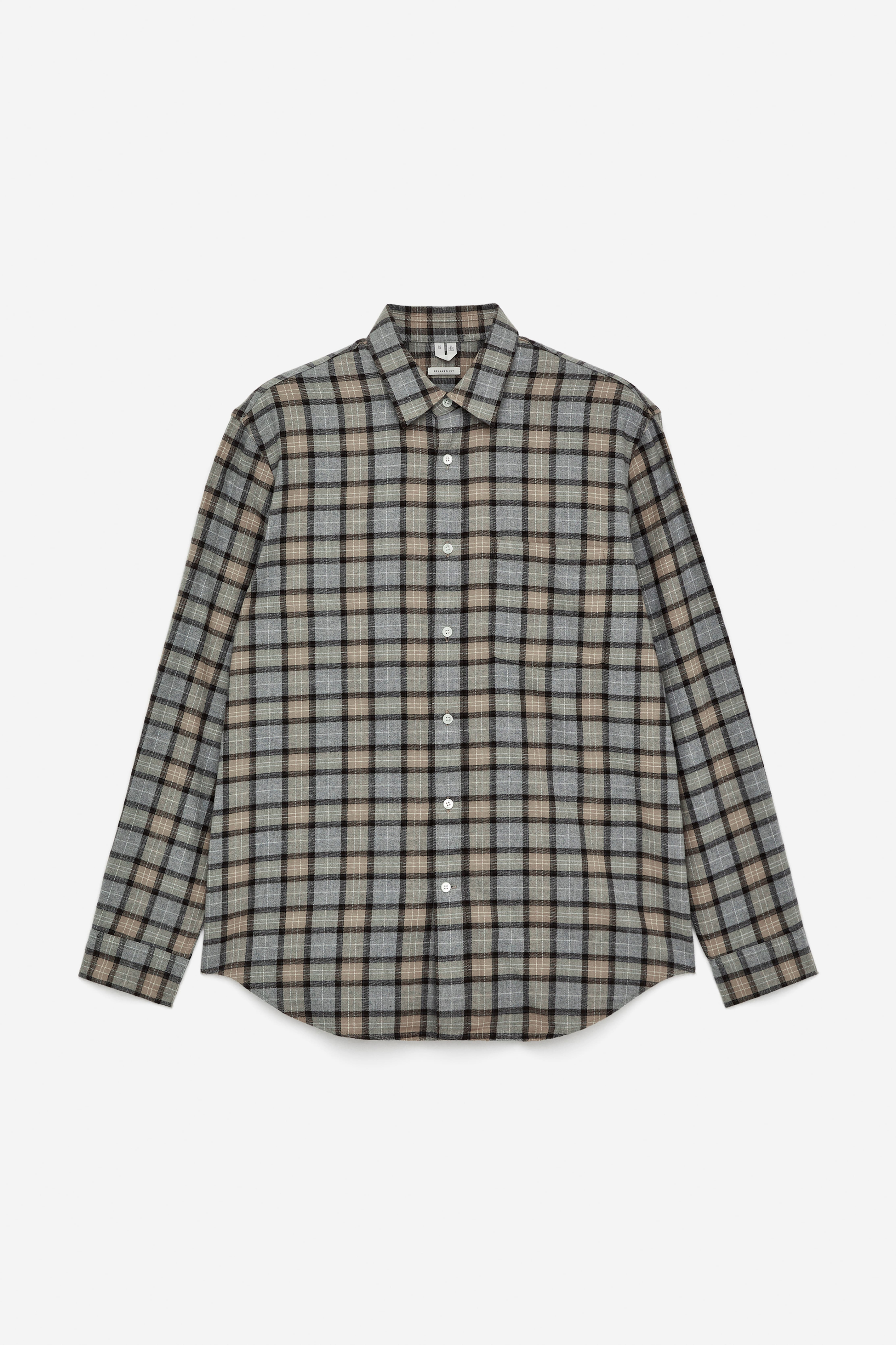 Camicia in flanella - Beige/Multicolore/Rosso/Nero