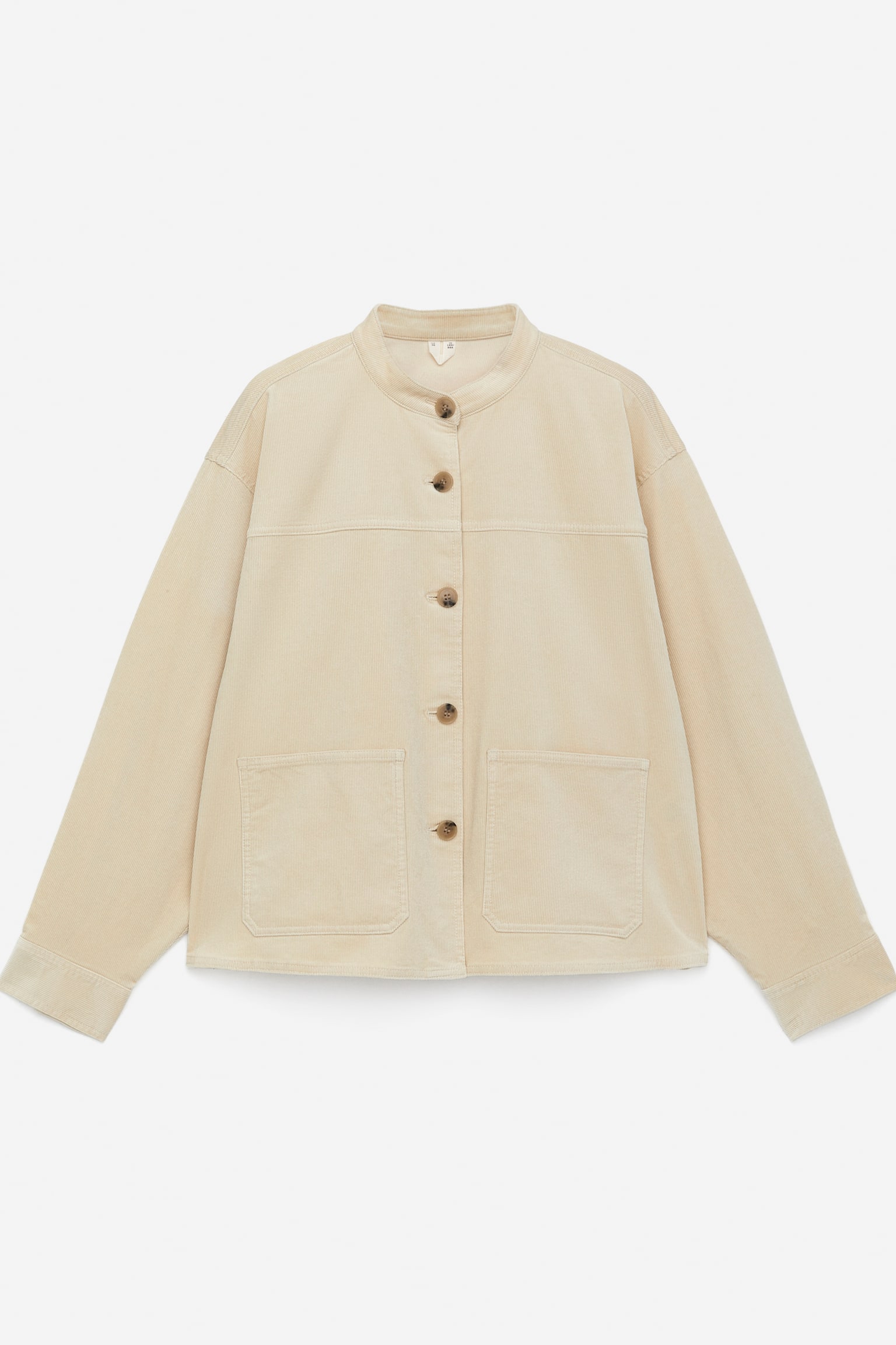 Overshirt aus Cord - Hellbeige/Dunkelblau - 2