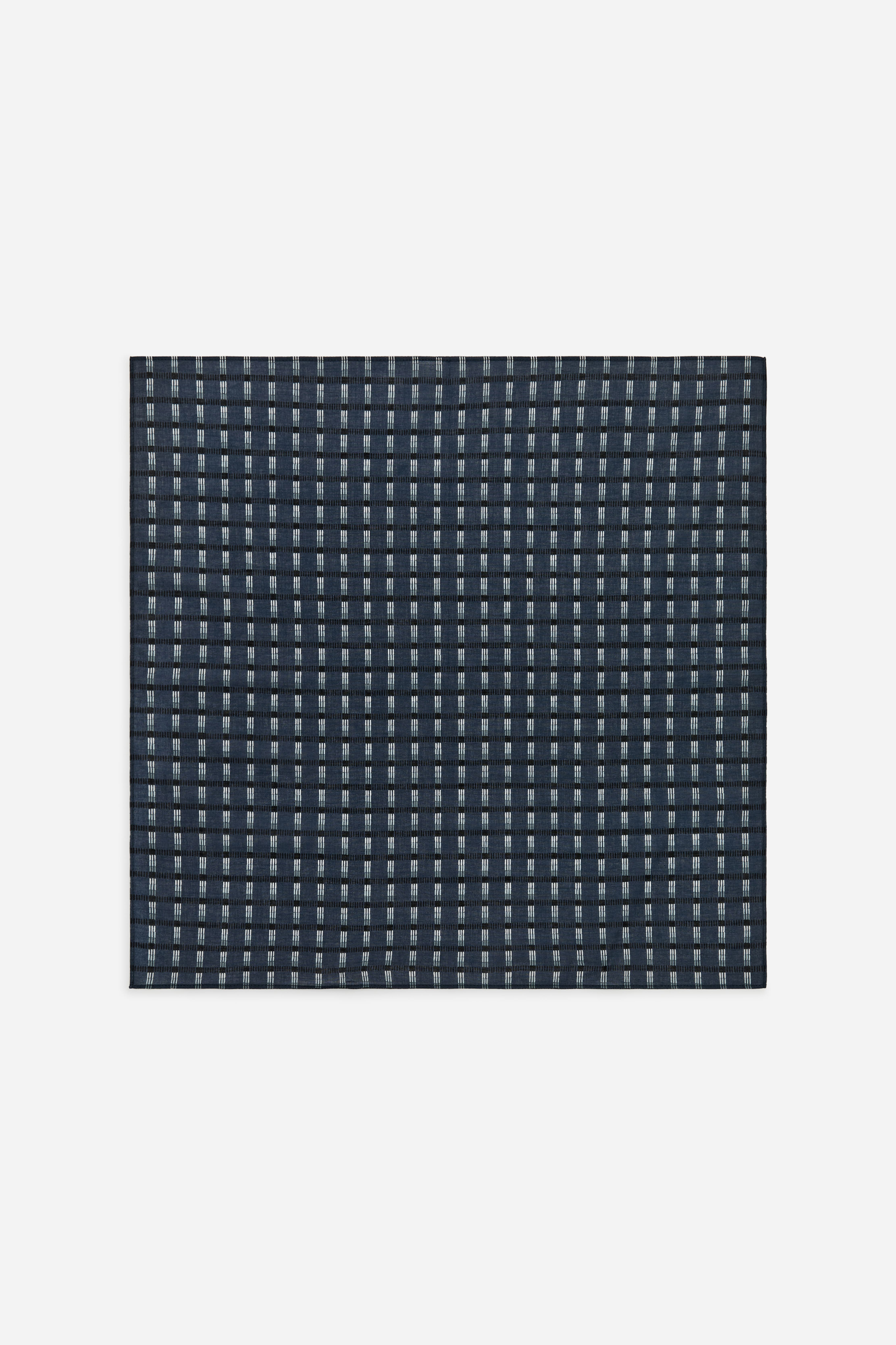 Pamut bandana - Kék/Kockás/Zöld