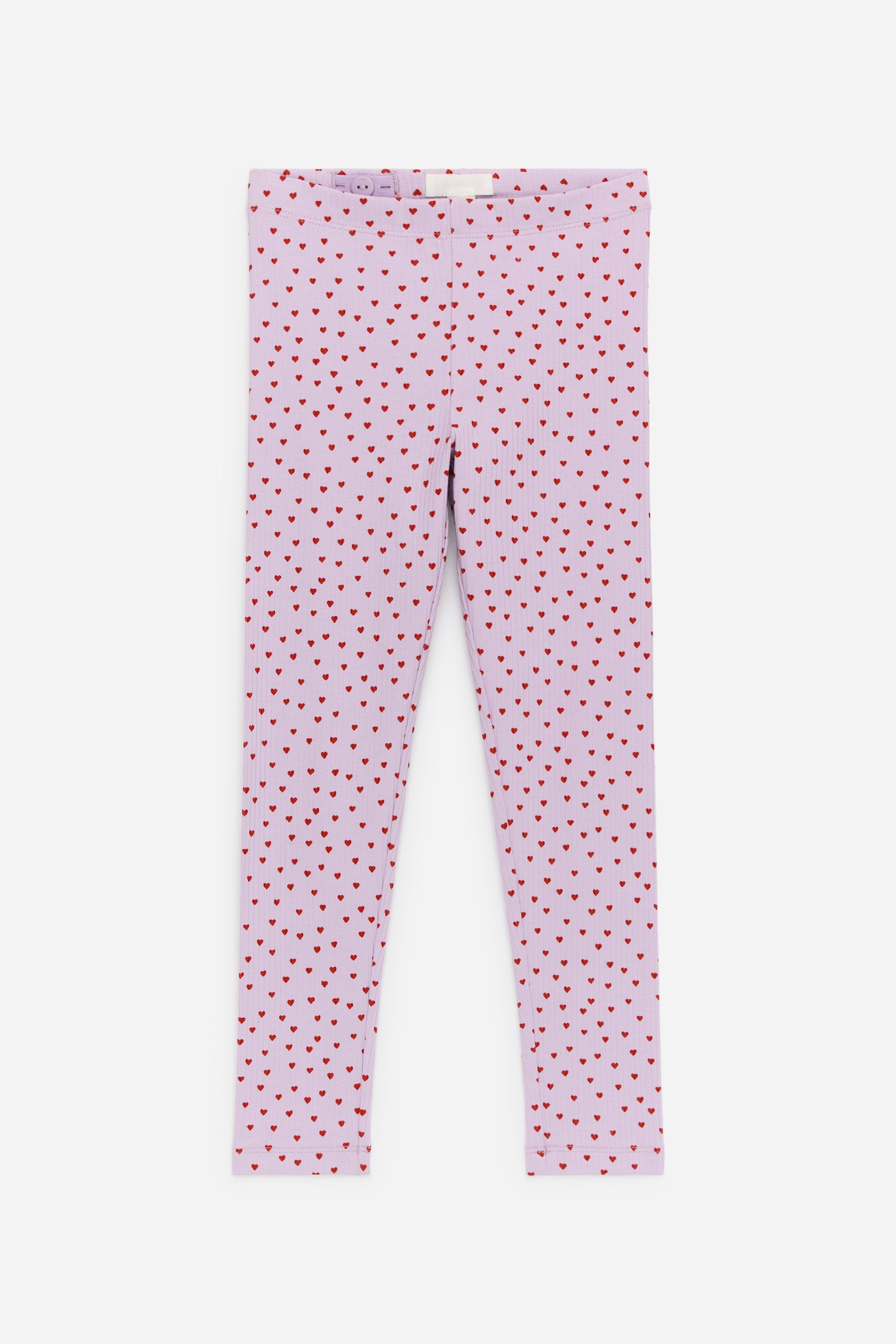 Legginsy w prążki - Liliowy/Czerwony/Różowy/Pomarańczowy/Niebieski/burgundowe serca/Ciemnoniebieski/różowe kwiaty/Różowy/Ptaki/Różowy/Czerwone serca - 1