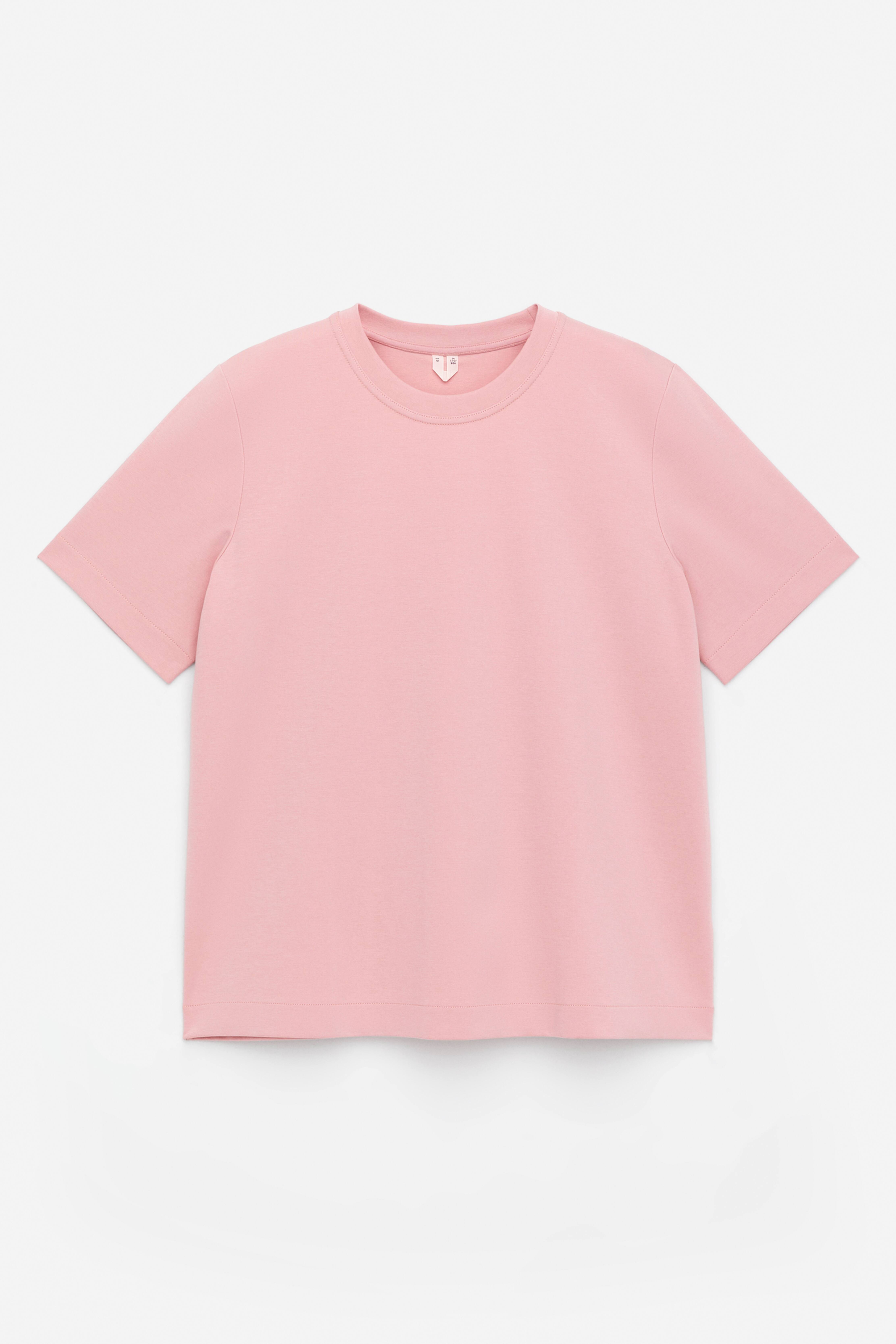 PEARL T-shirt van zware kwaliteit - Roze/Wit/Zwart/Grijs gemêleerd/Lichtbeige/Bordeauxrood