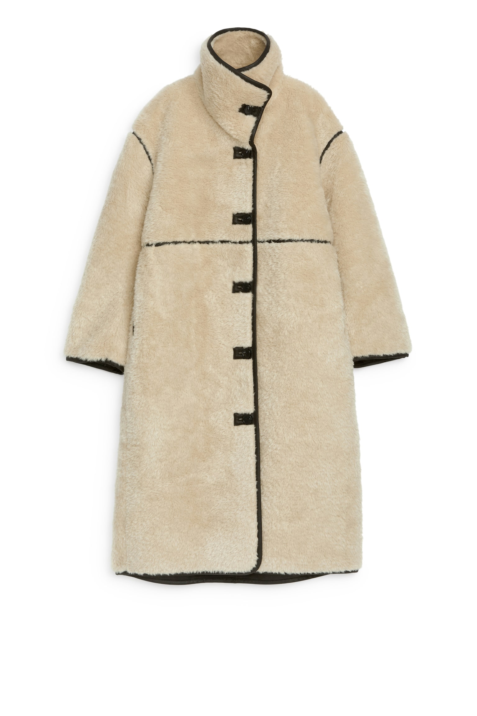 Pile Coat - Beige - 8