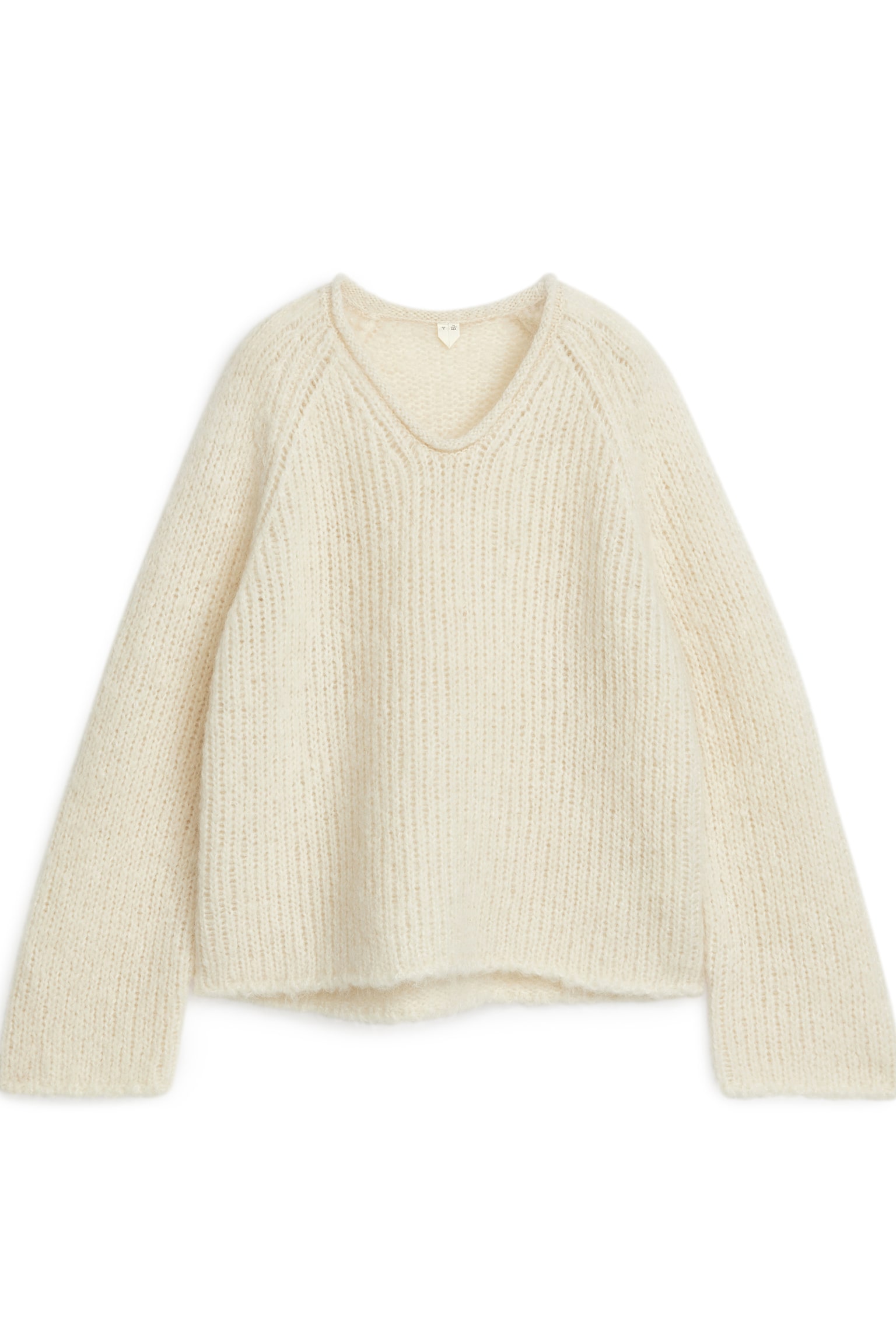 Loose-Knit Wool-Mohair Jumper - Off-White - 1