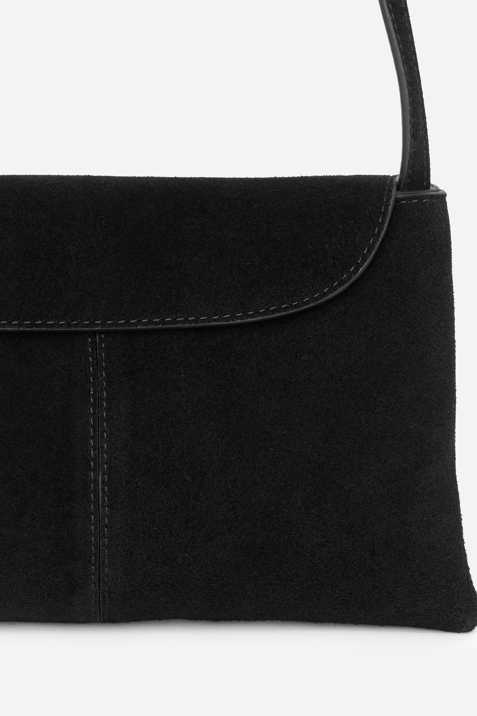 Crossbody-väska i mocka - Svart/Brun - 3