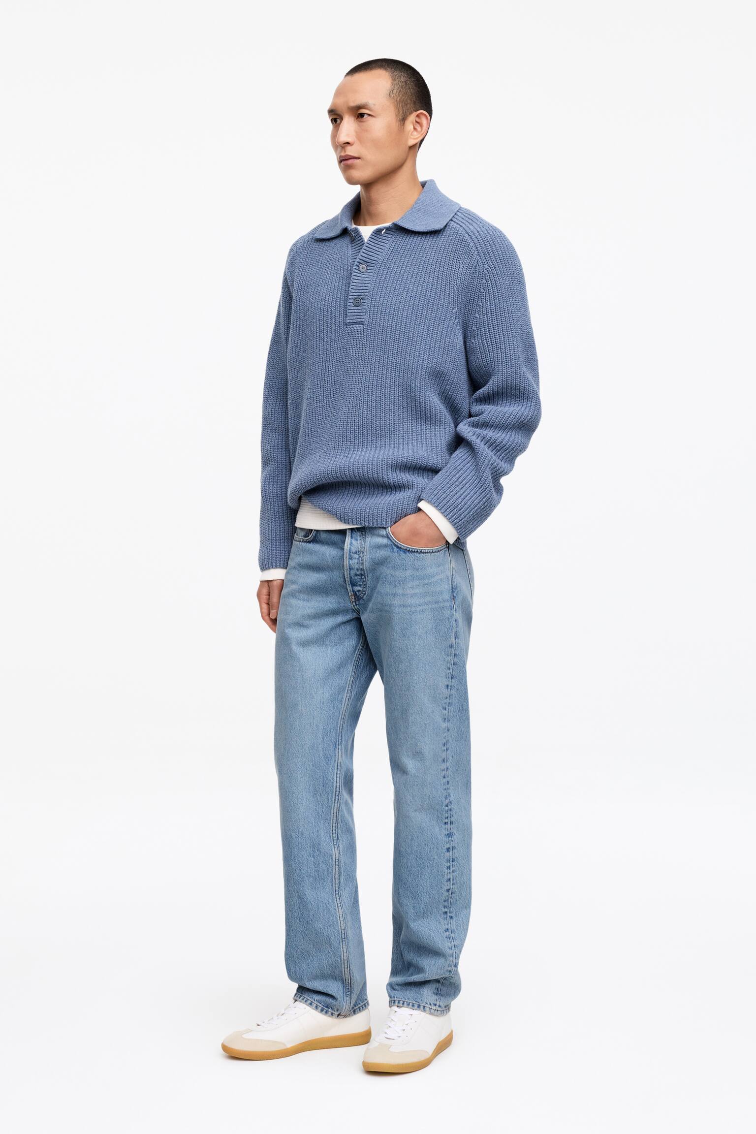 OCEAN Loose Straight Jeans - Blau/Schwarz/Ecru/Dunkelblau/Grau - 3
