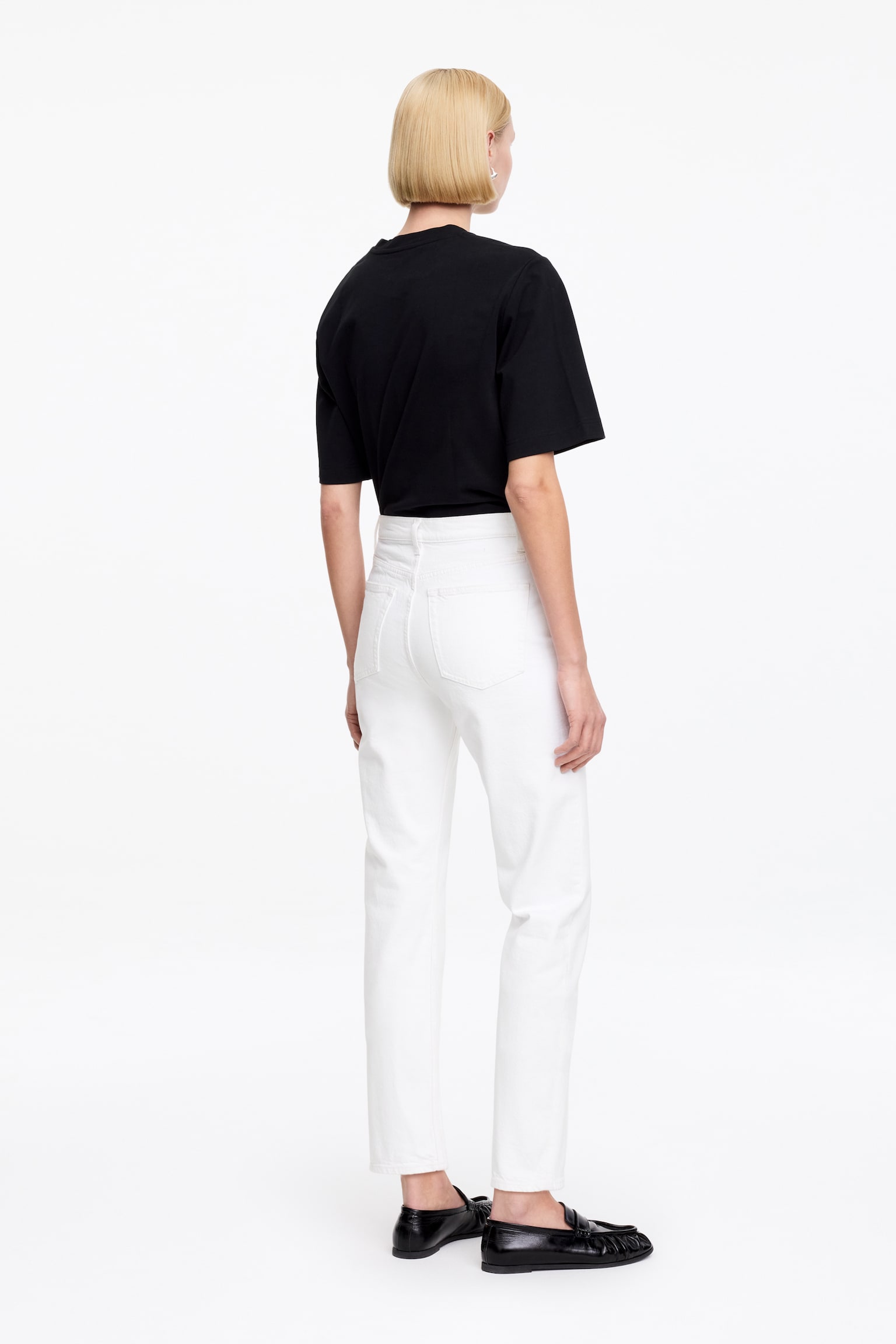 JADE CROPPED smala jeans - Vit/Tvättad svart/Vit/Mörkblå/Blå/Blå/Mörkblå - 3