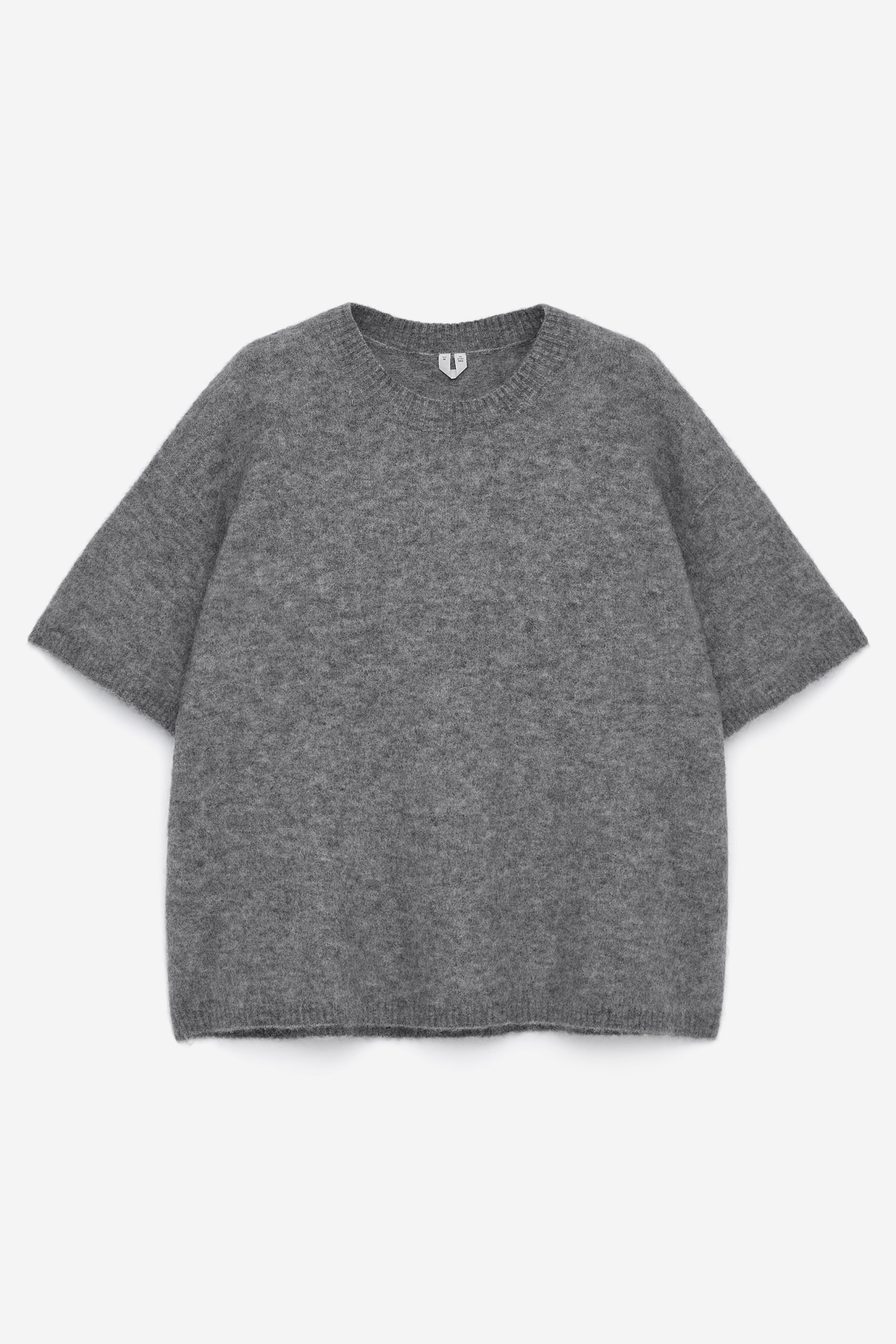 Pullover aus Alpakawolle und Wolle - Grau/Cremeweiß/Rotbraun/Schwarz