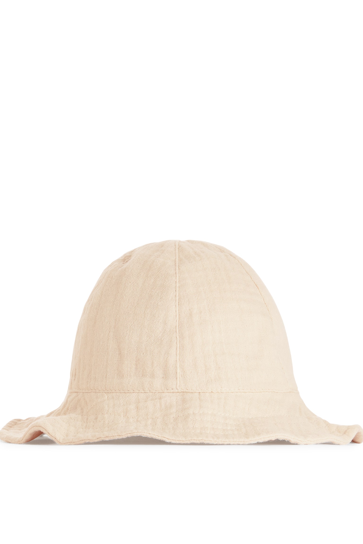 Cotton Muslin Sunhat - Light Beige - 1