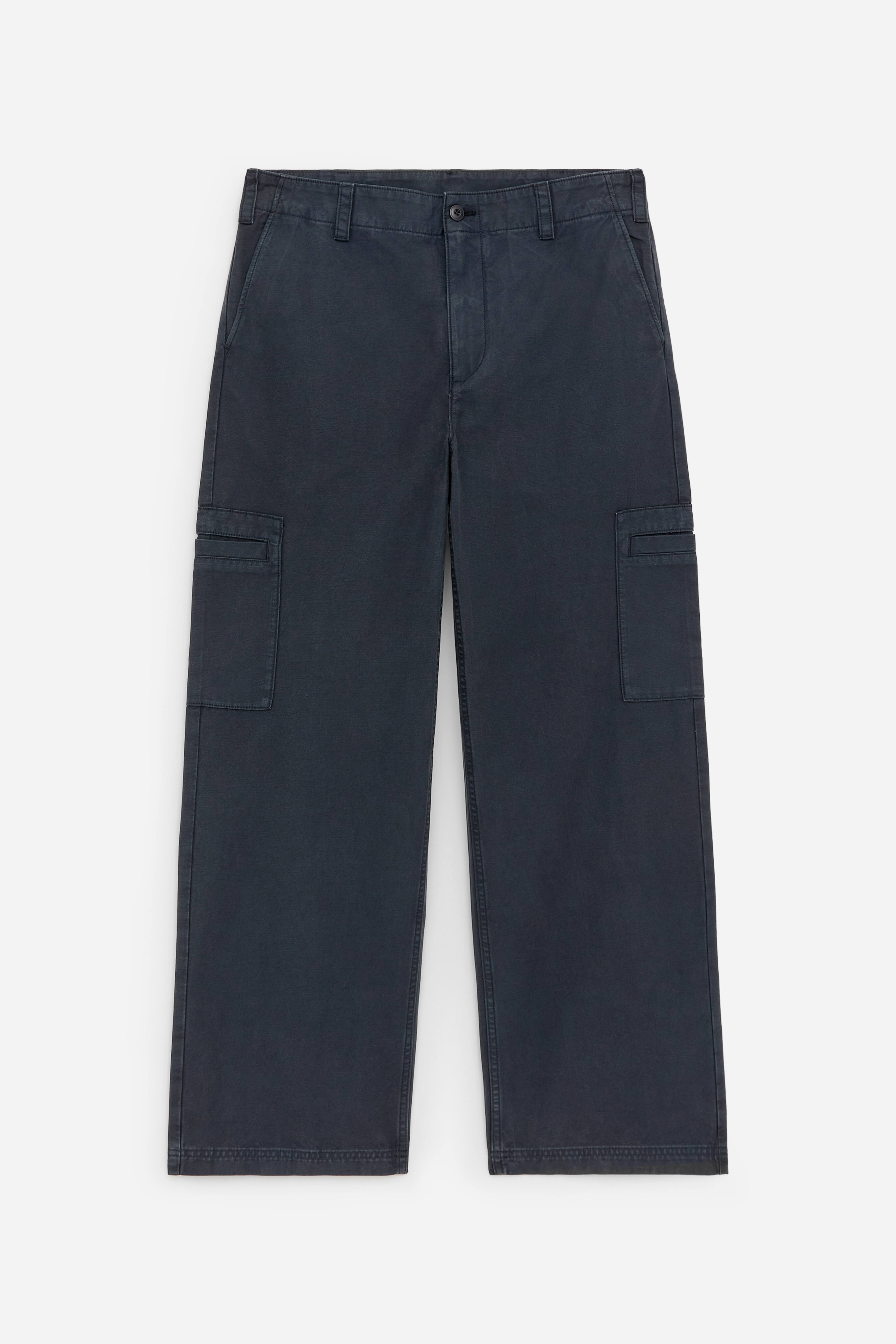 Relaxed Workwear Trousers - Dark Blue