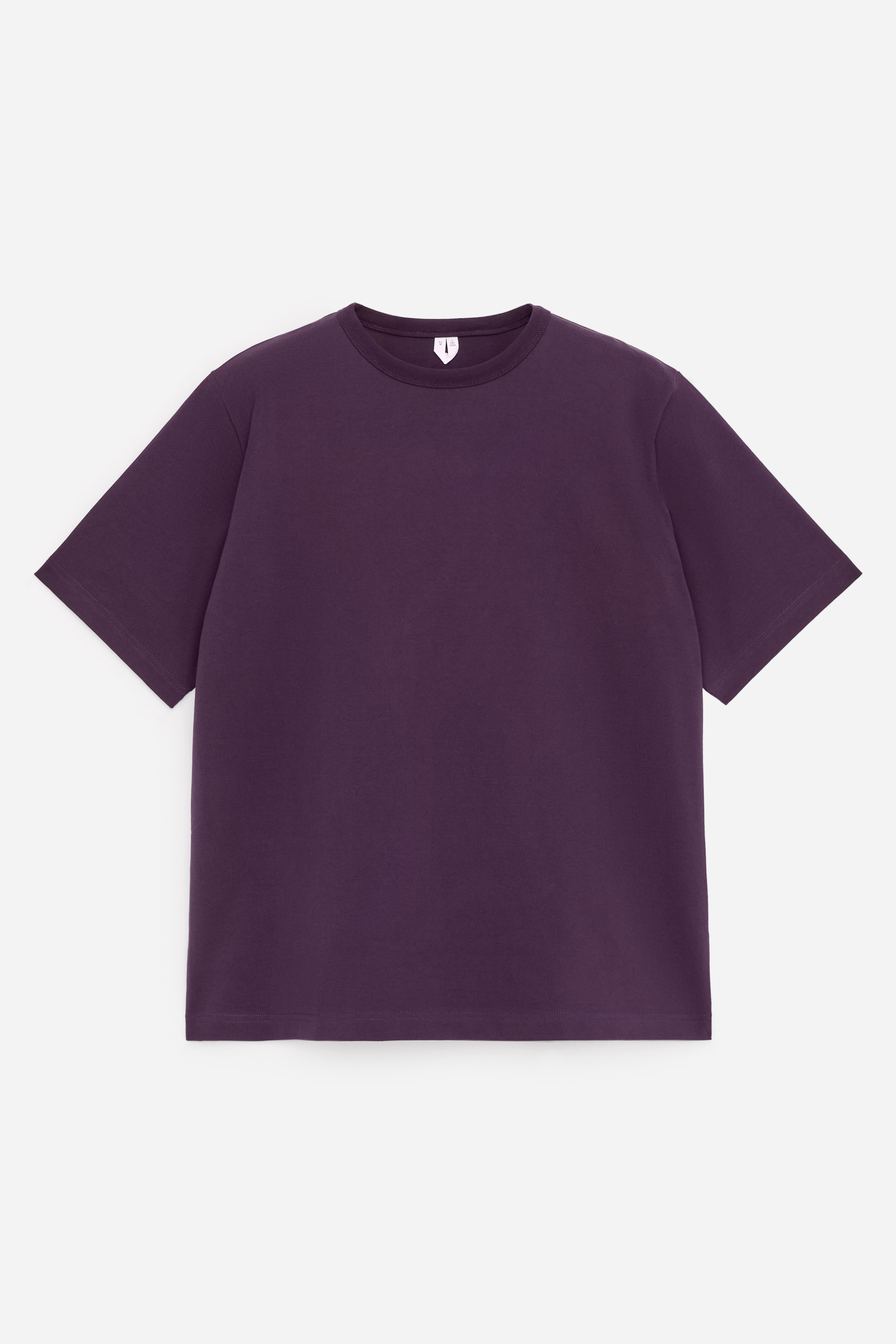 Oversized T-shirt van 270 gsm single jersey - Donkerpaars/Groen/Zwart/Beigebruin/Donkerblauw/Donkergroen/Burgundy