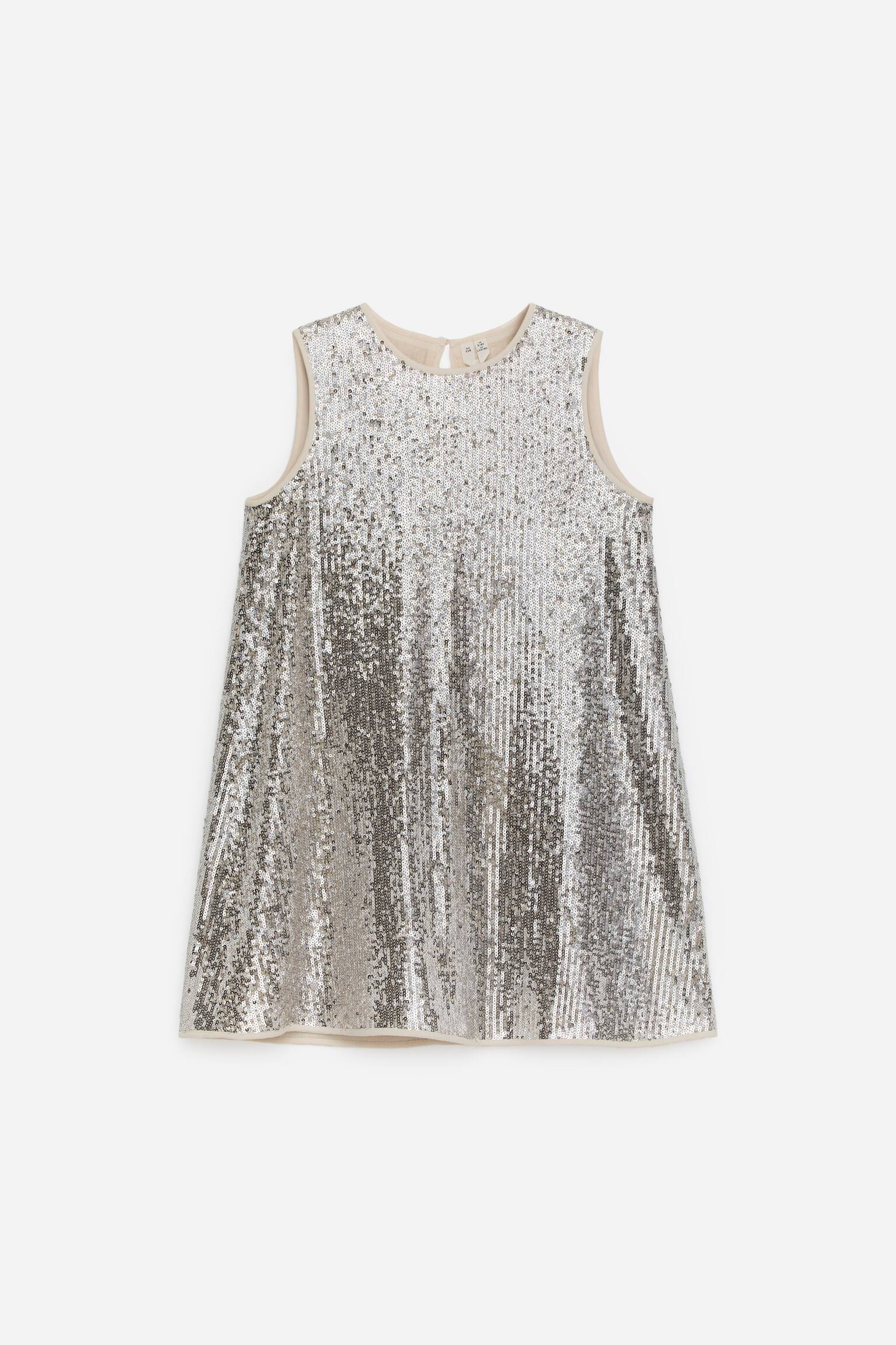 Paillettenkleid - Silber - 1