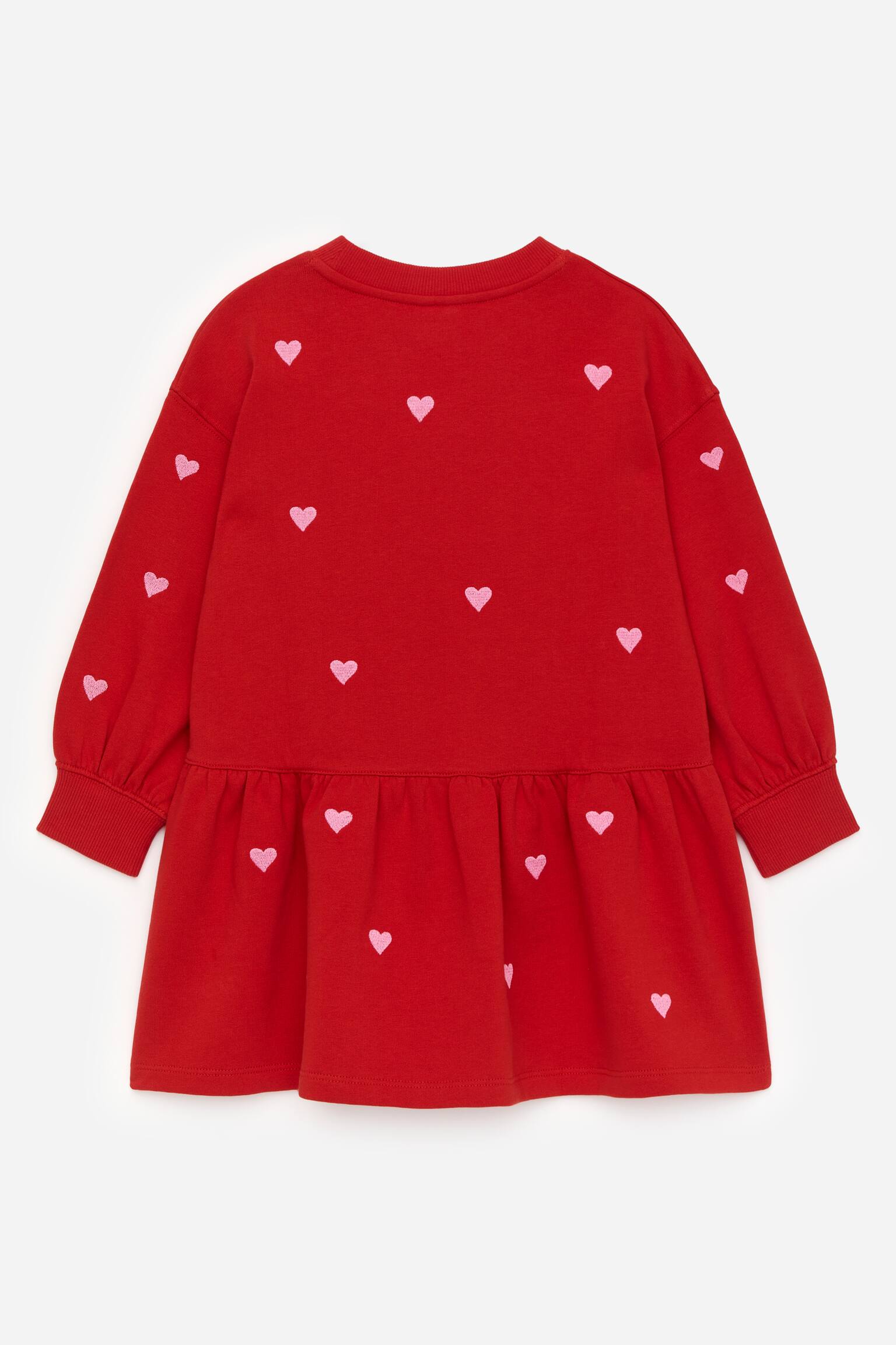 Oversized Sweatshirtkleid - Rot/Rosa - 2