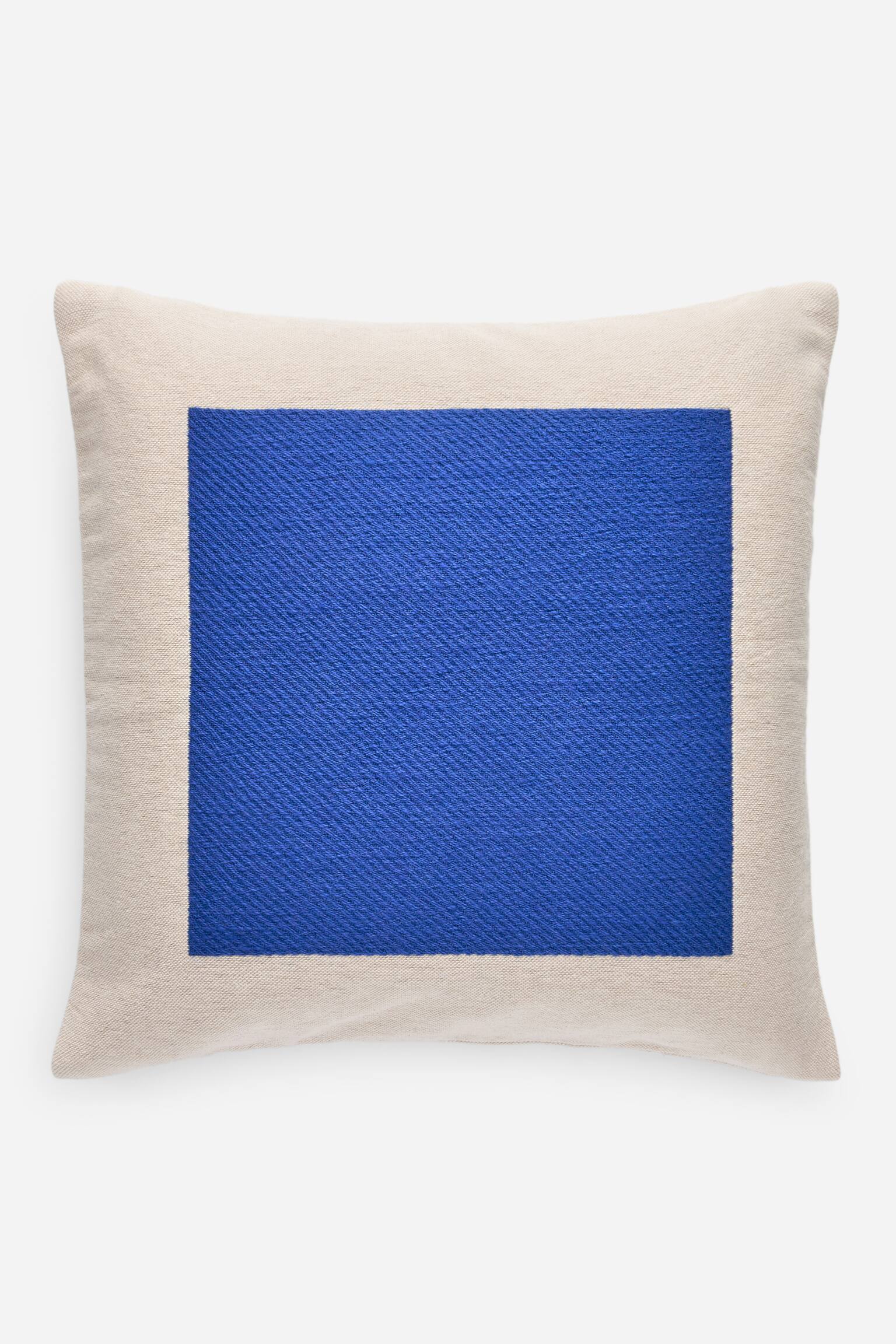 Husă de Pernă Bumbac Lână 50x50 cm - Parka din amestec de bumbac/Bej/Verde - 3