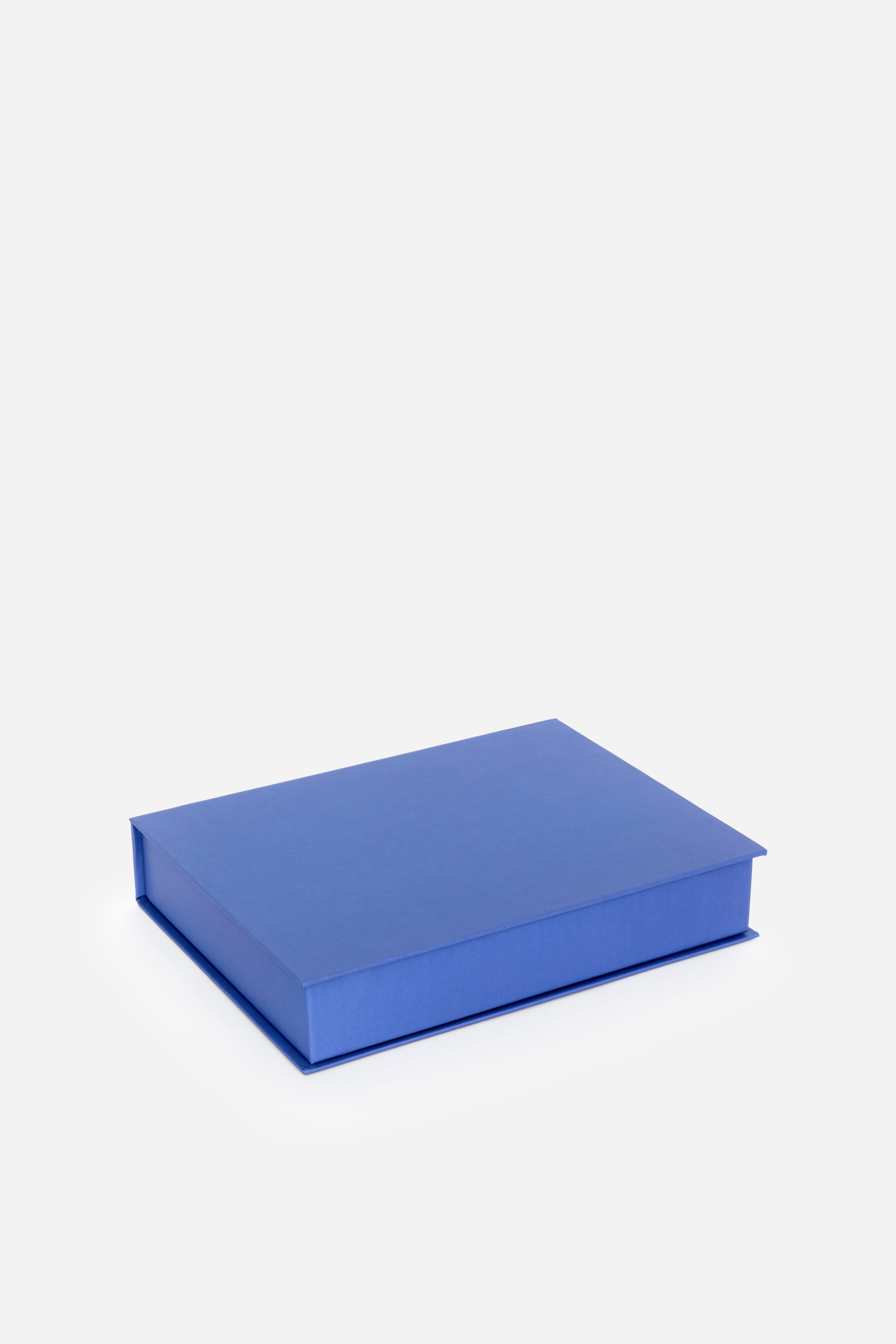 Petite boîte de rangement en papier - Bleu/Vert