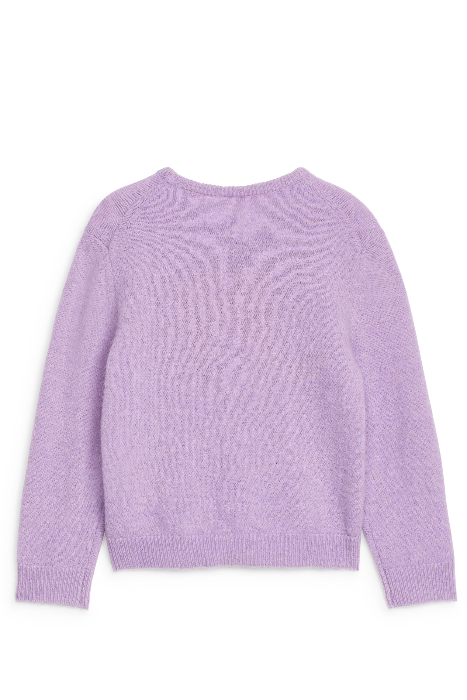 Intarsia Knitted Jumper - Lilac - 3