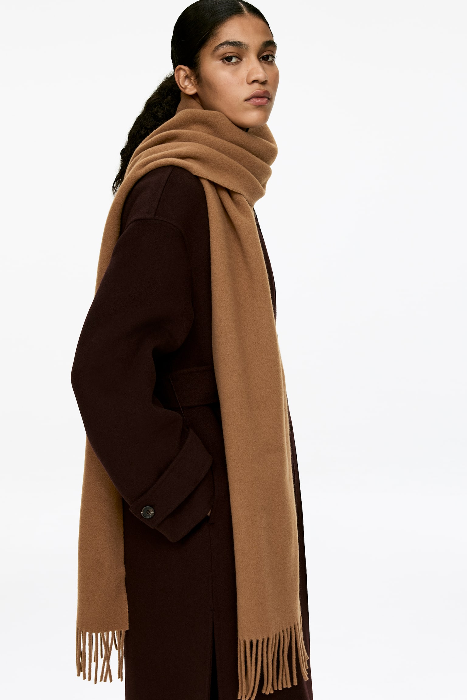 Wollschal - Braun - 1