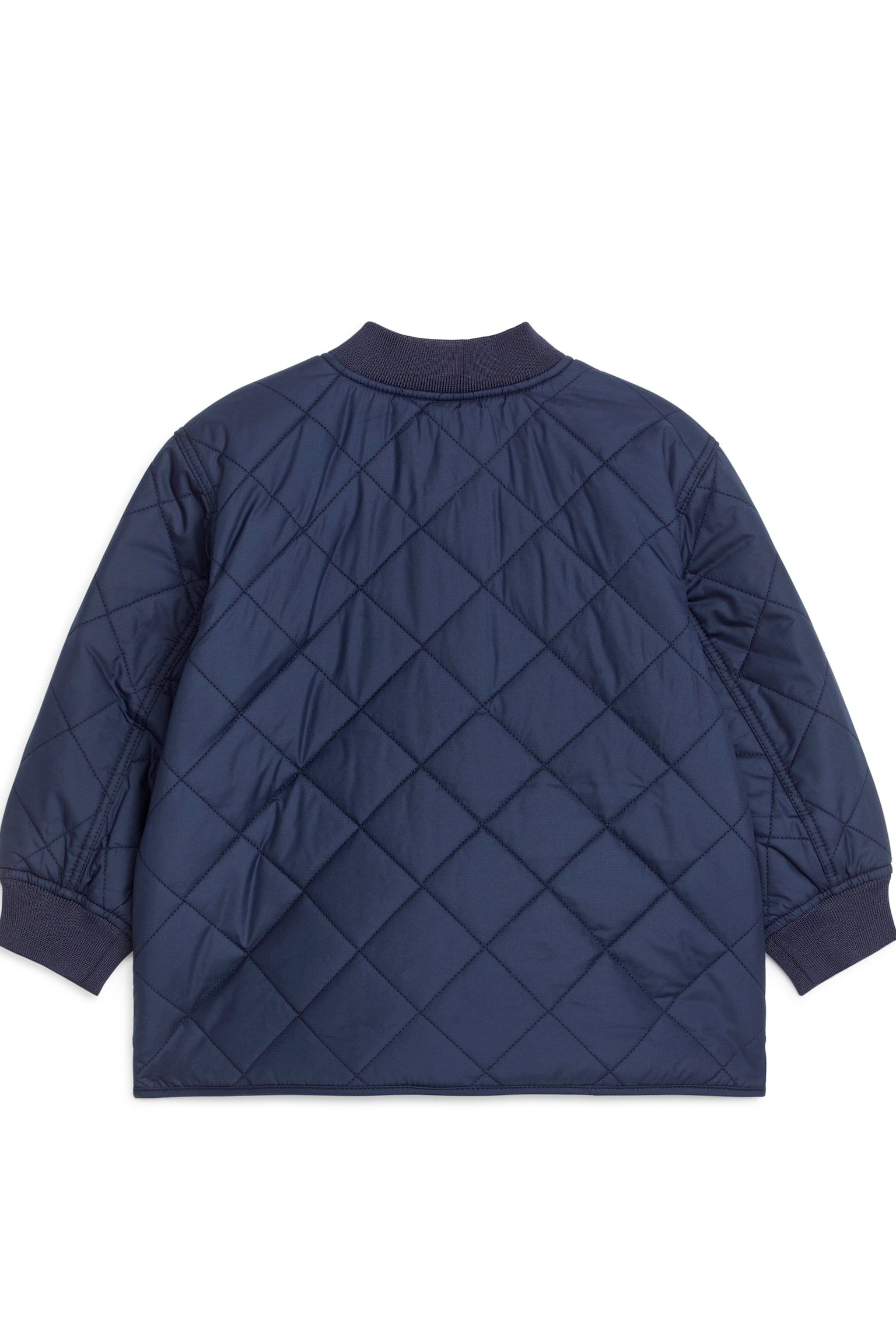 Quilted Jacket - Dark Blue - 2