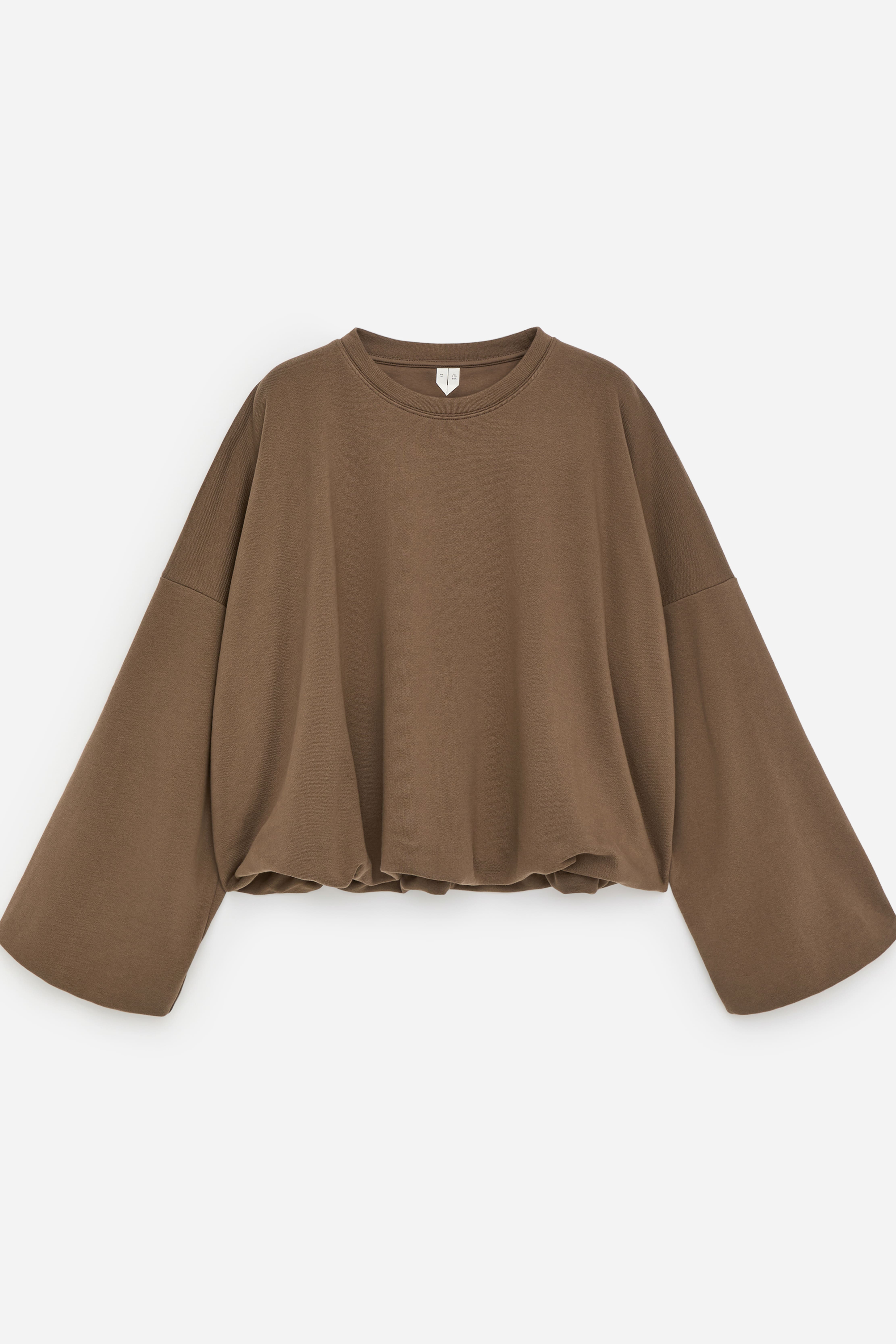 Felpa a palloncino - Marrone