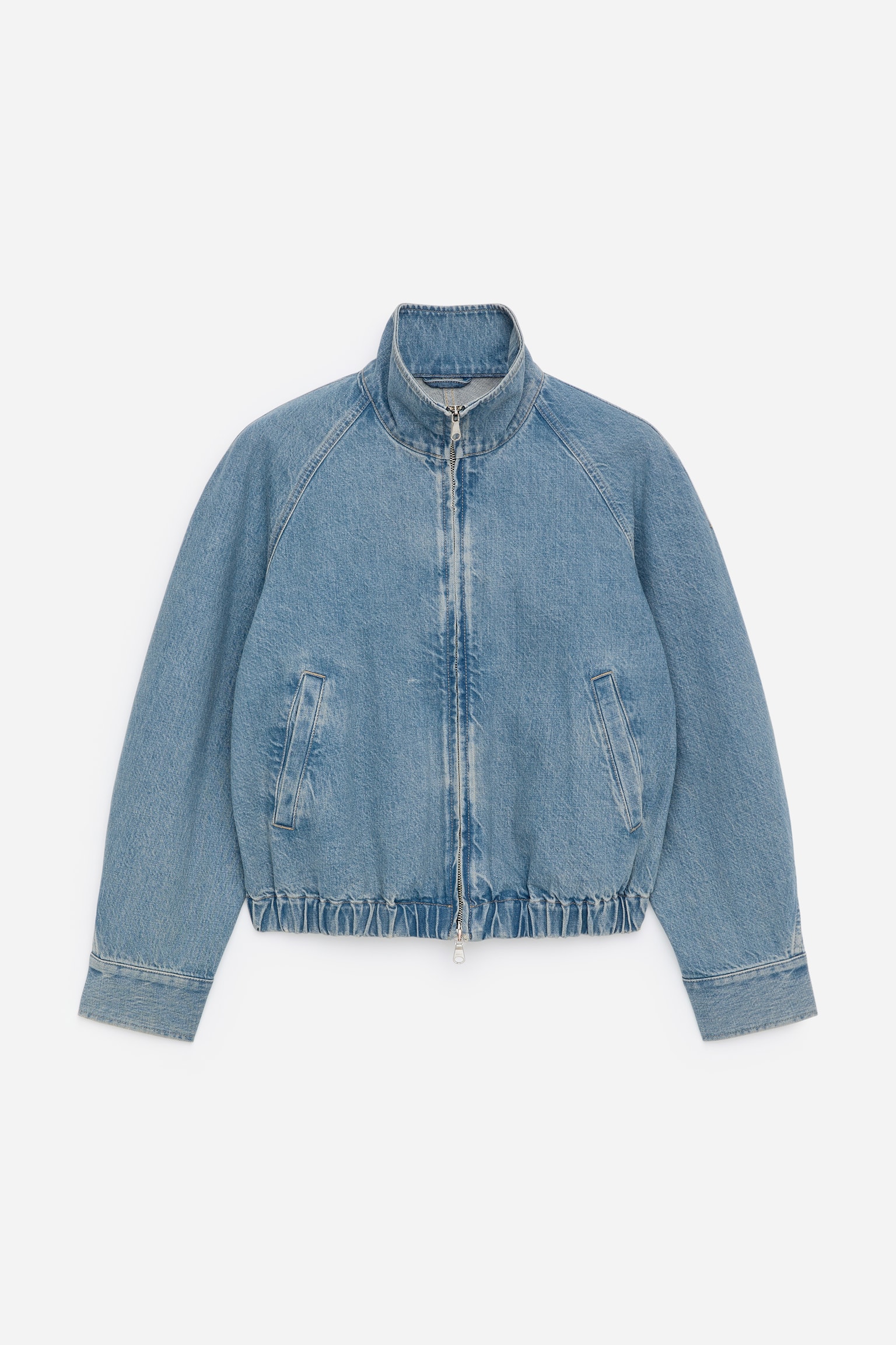 Kurze Jeansjacke - Blau