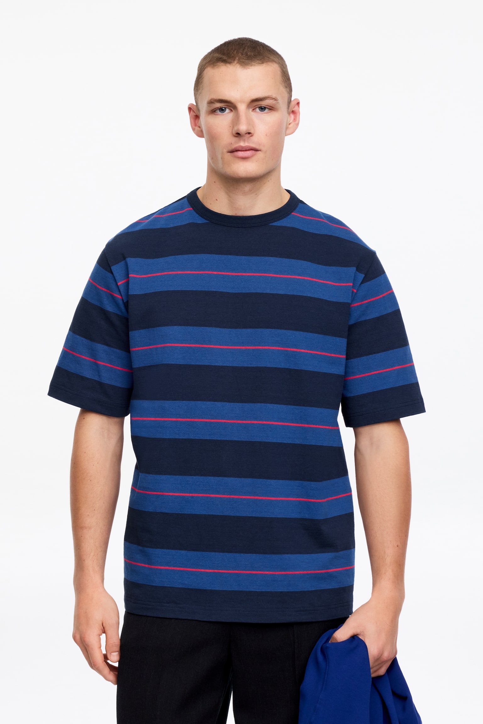 T-shirt - Blå/randig - 1