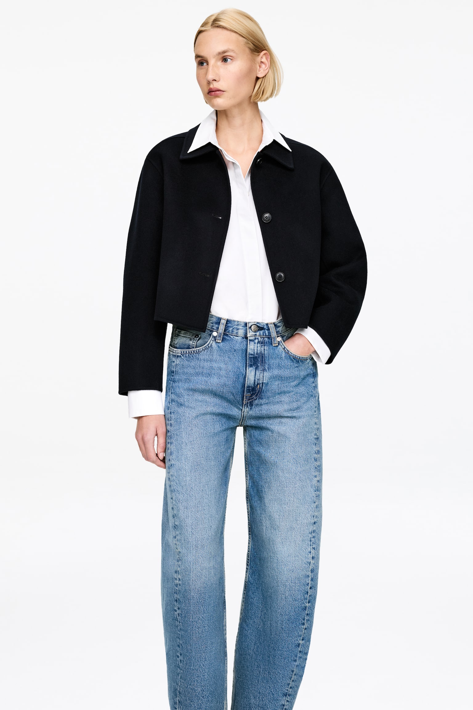 BLOOM Barrel Jeans - Mittelblau/Schwarz/Blau/Schwarz/Weiß - 5