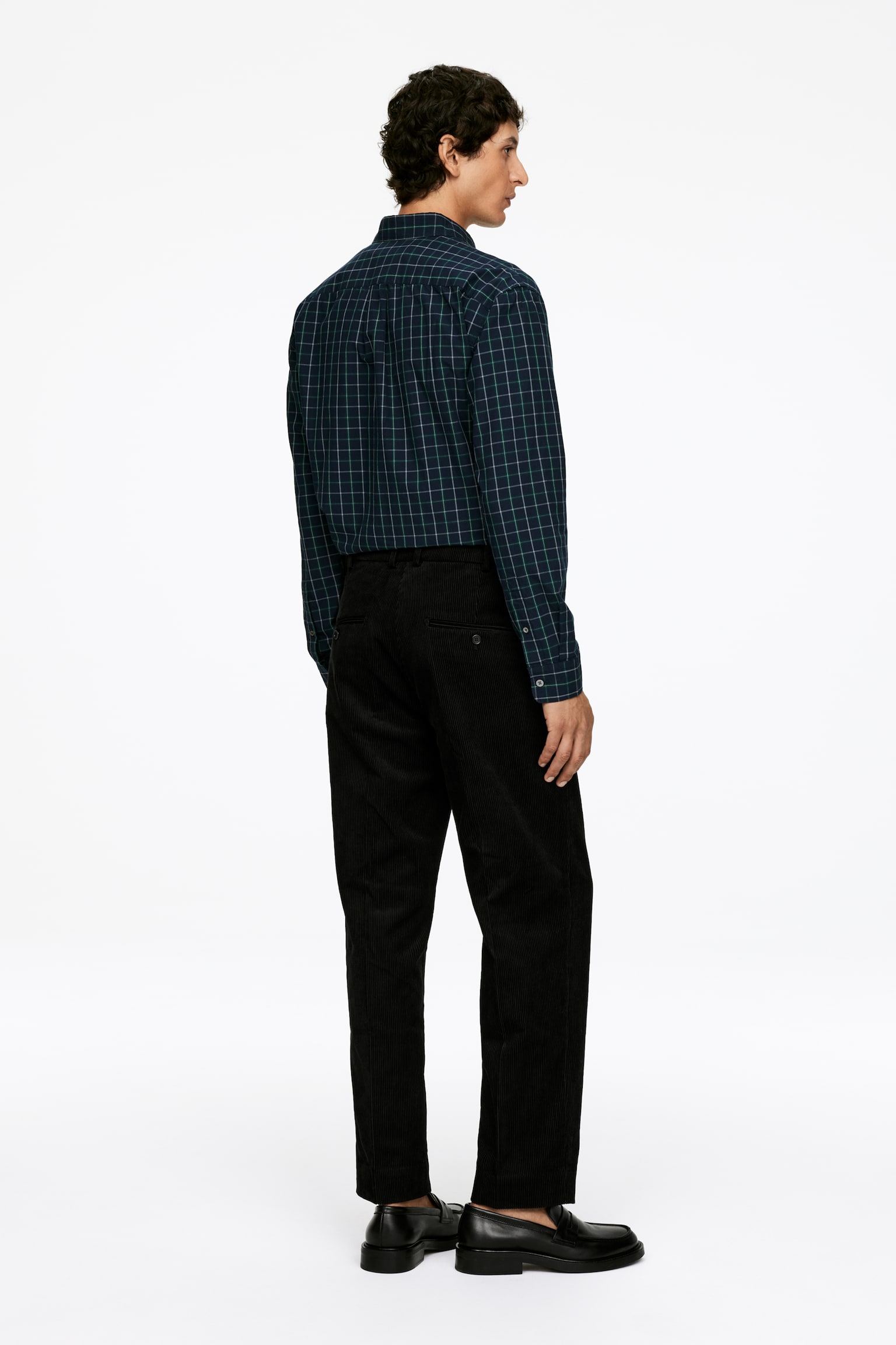 Cordhose - Schwarz/Dunkelblau - 6