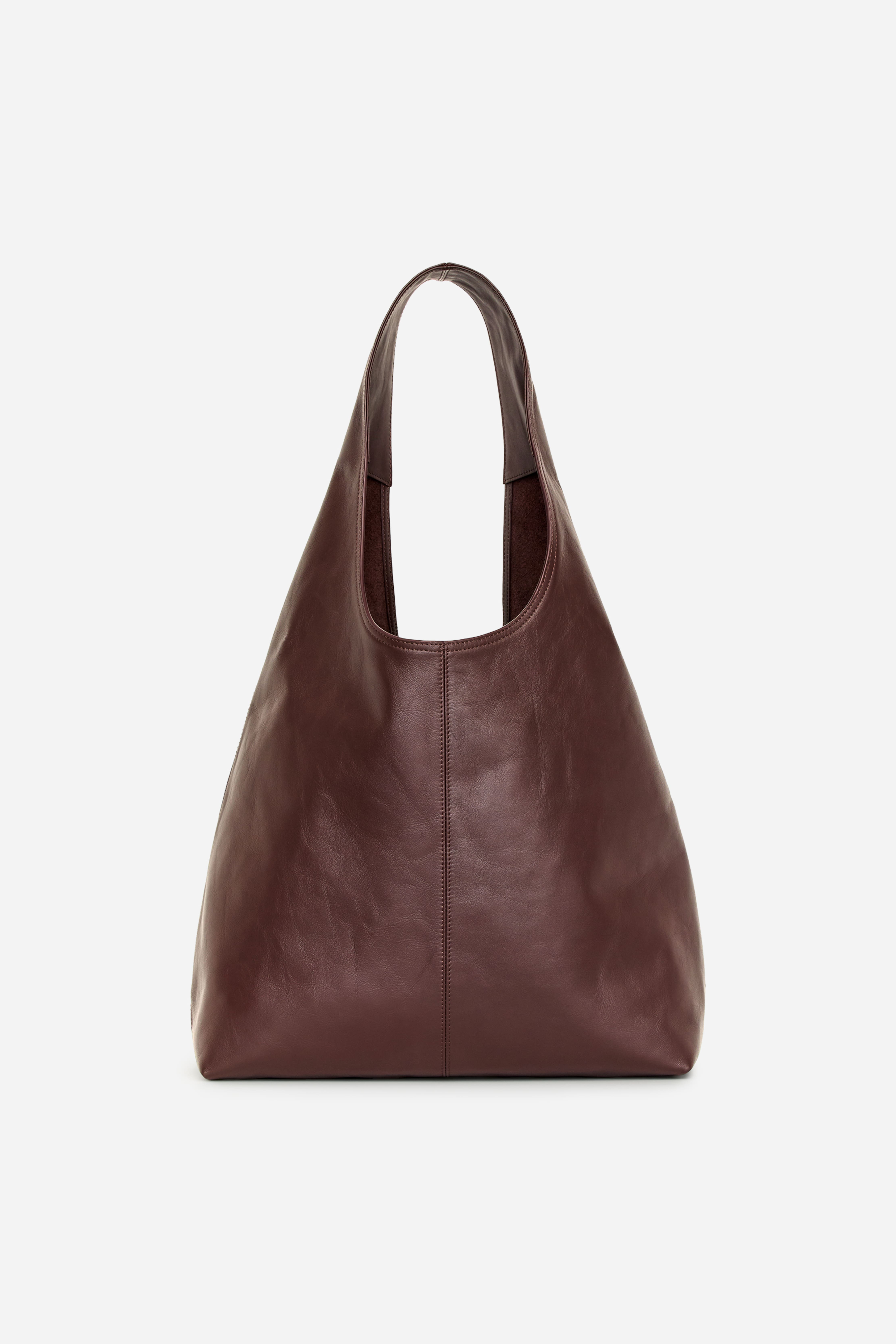Weiche Ledertasche - Braun