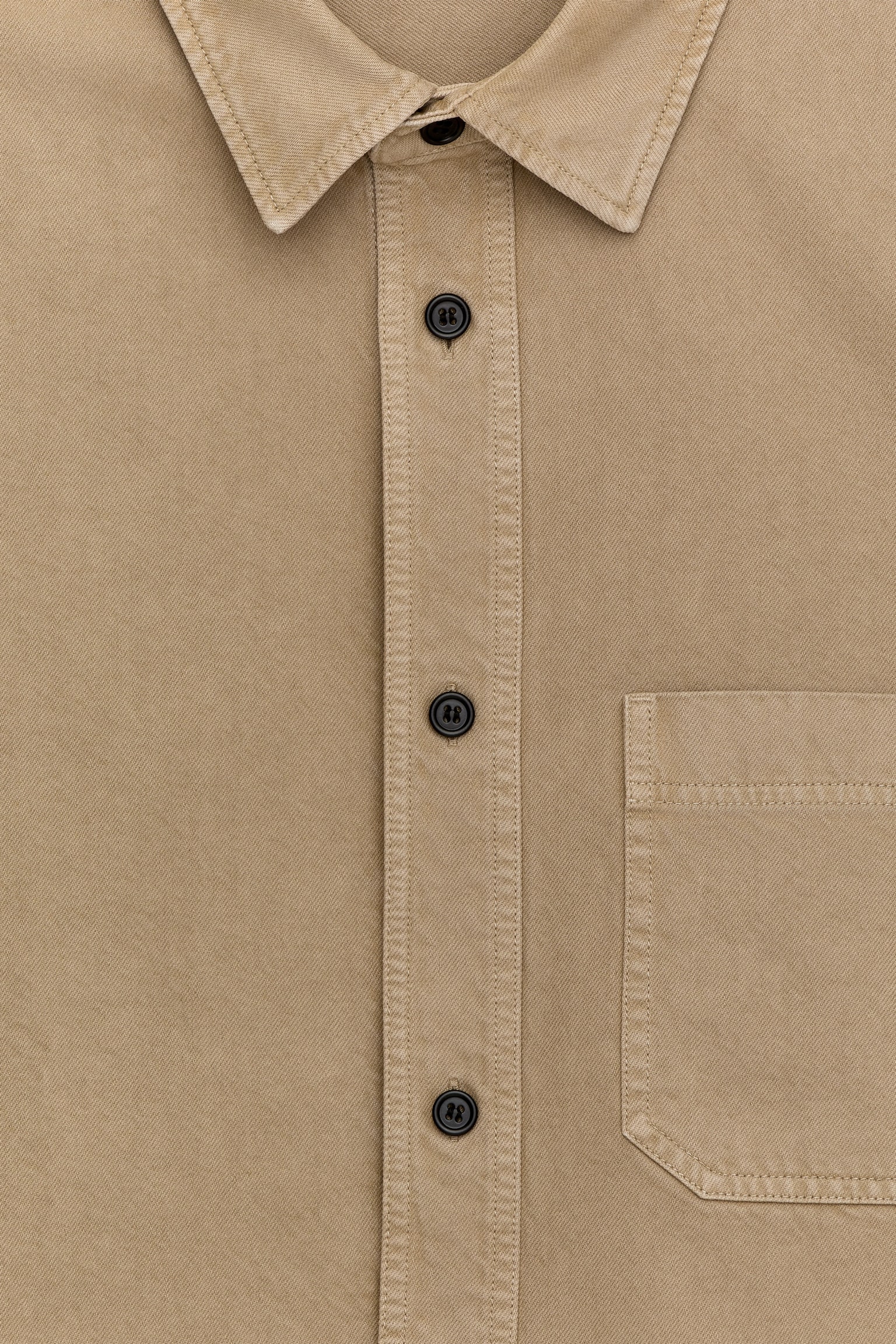 Overshirt aus Baumwolle - Beige/Braun/Blau - 5