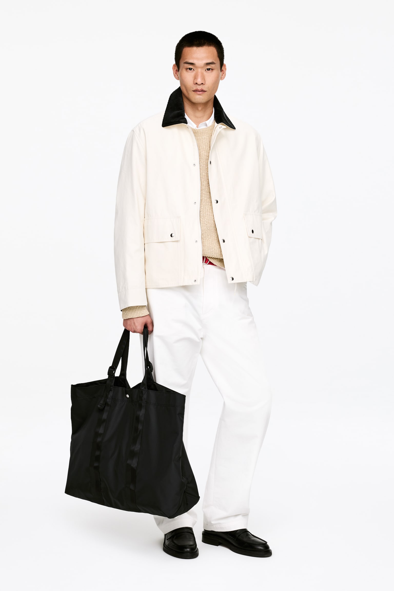 Nylonowa torba - Czarny - 1