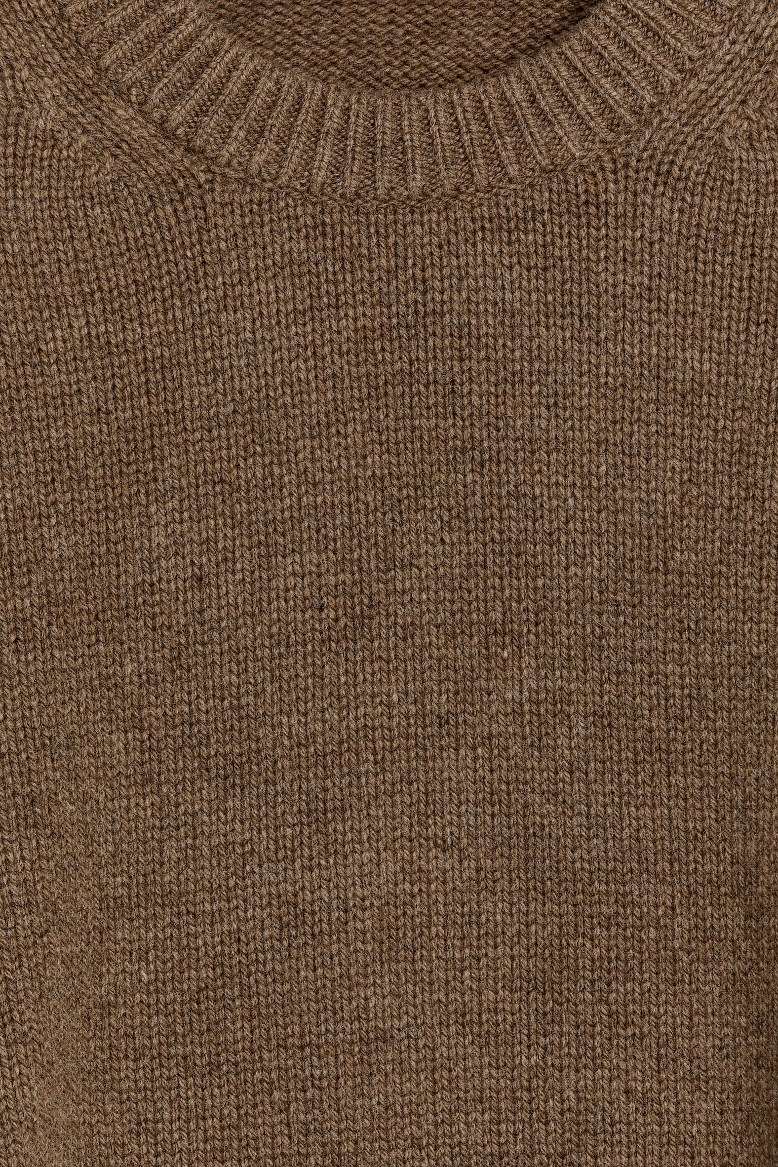 Heavy Knit Wool Blend Jumper - Brown/Blue Melange/Grey/Black Melange/Dark Red/Beige/Dark Blue/Beige Melange - 4