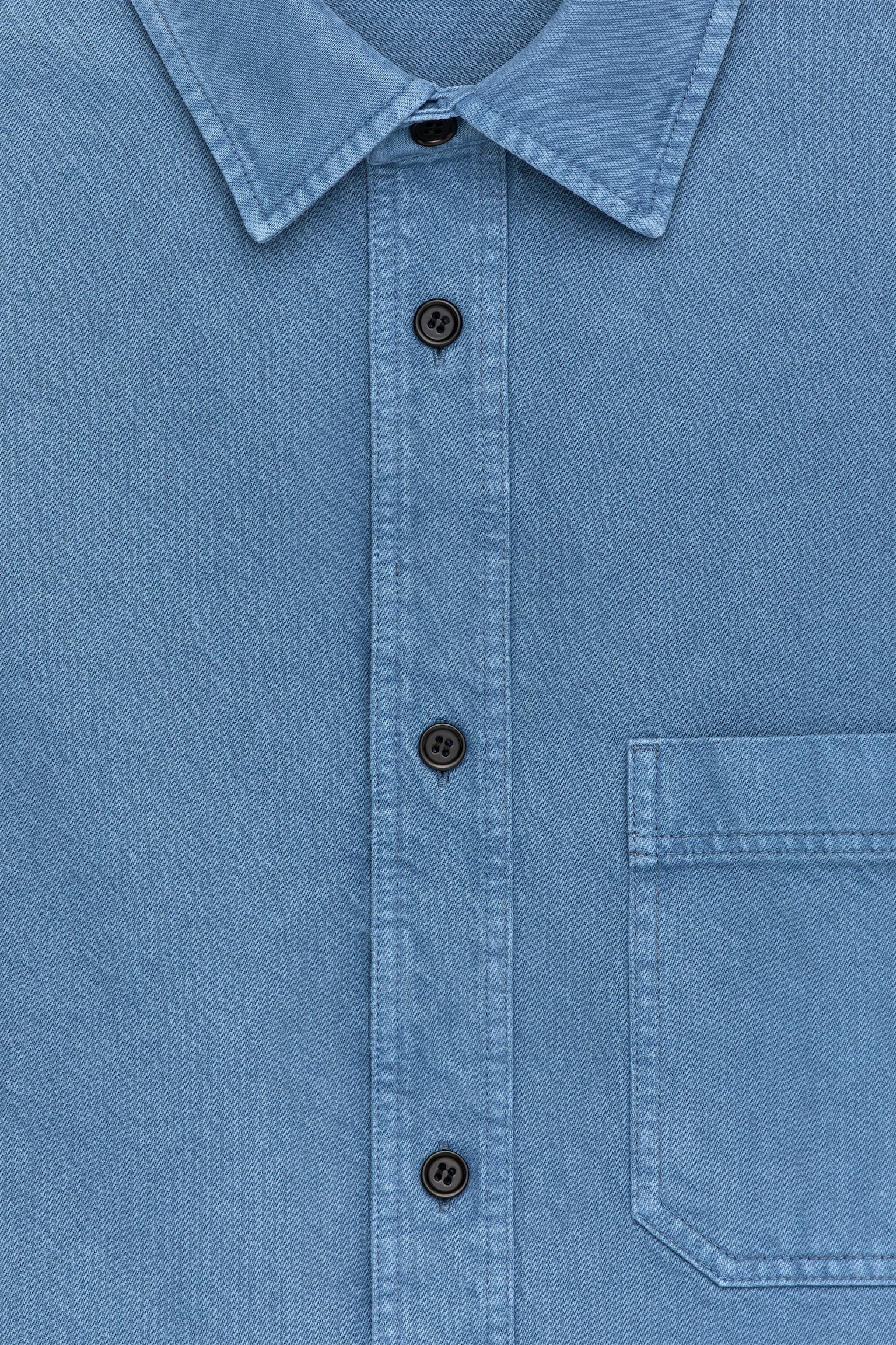 Overshirt aus Baumwolle - Blau/Beige/Braun - 5