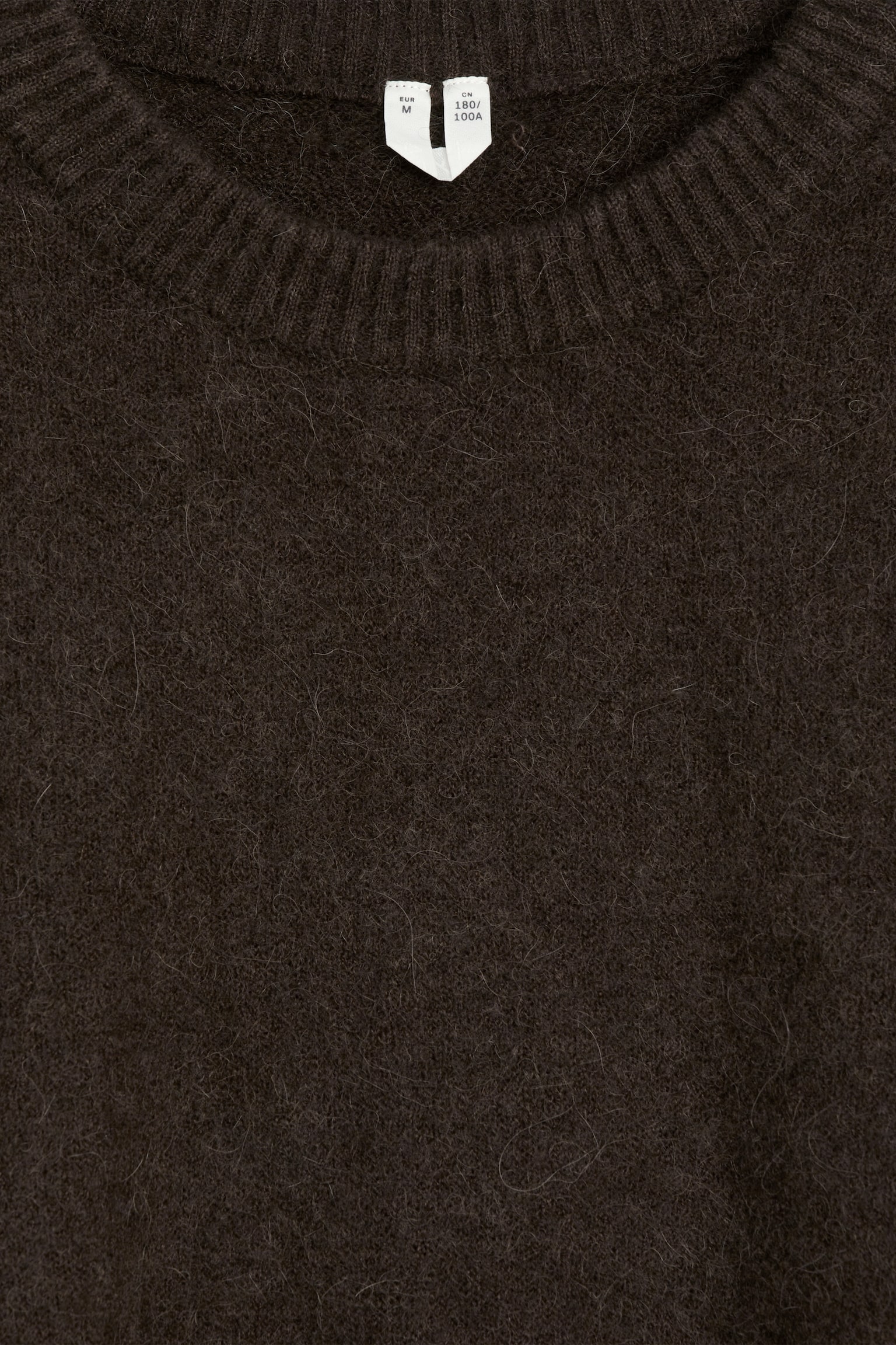 Alpaca-Merino Blend Jumper - Dark Brown/Mid Blue/Dark Grey - 2