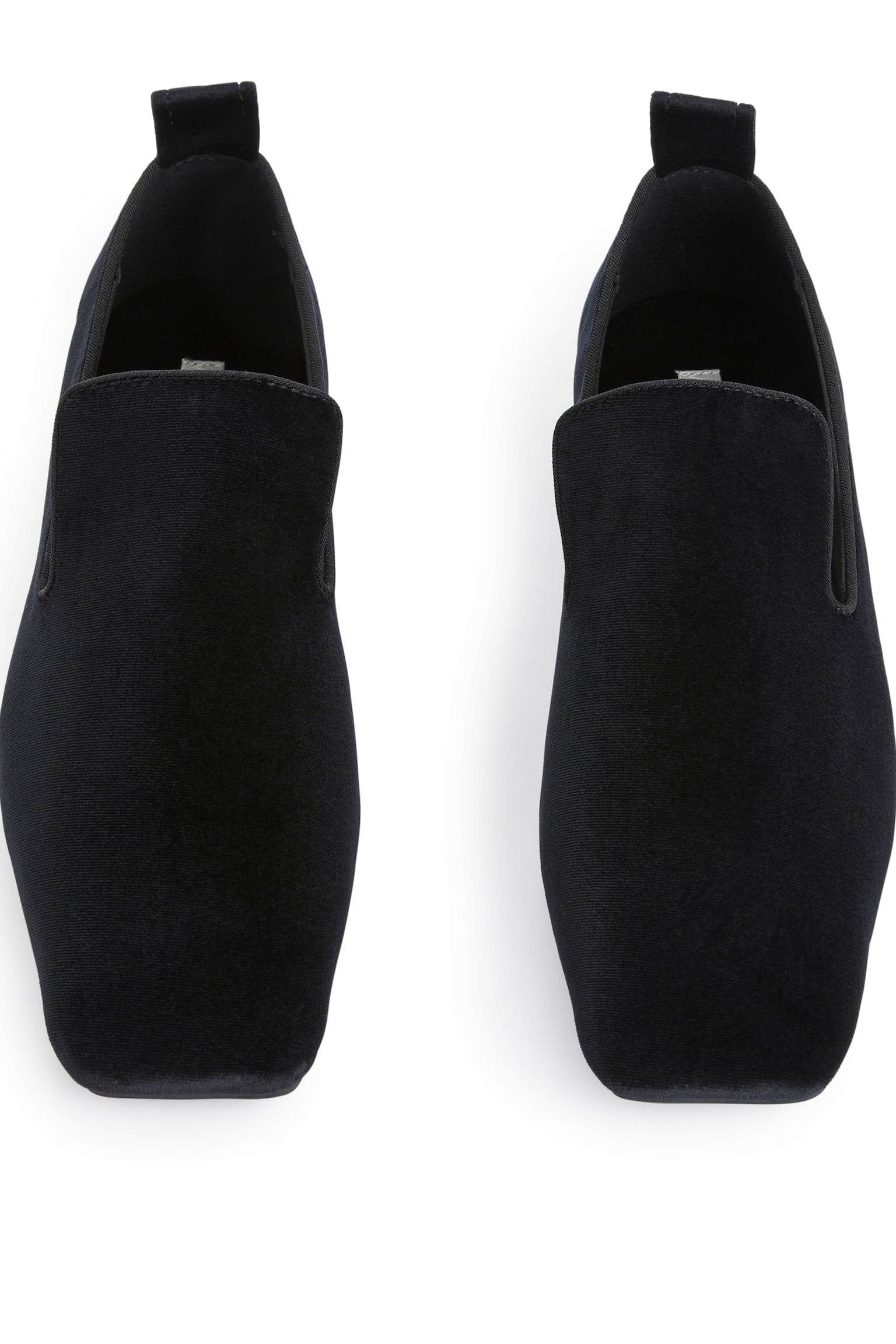 Indoor Velvet Loafers - Black - 5