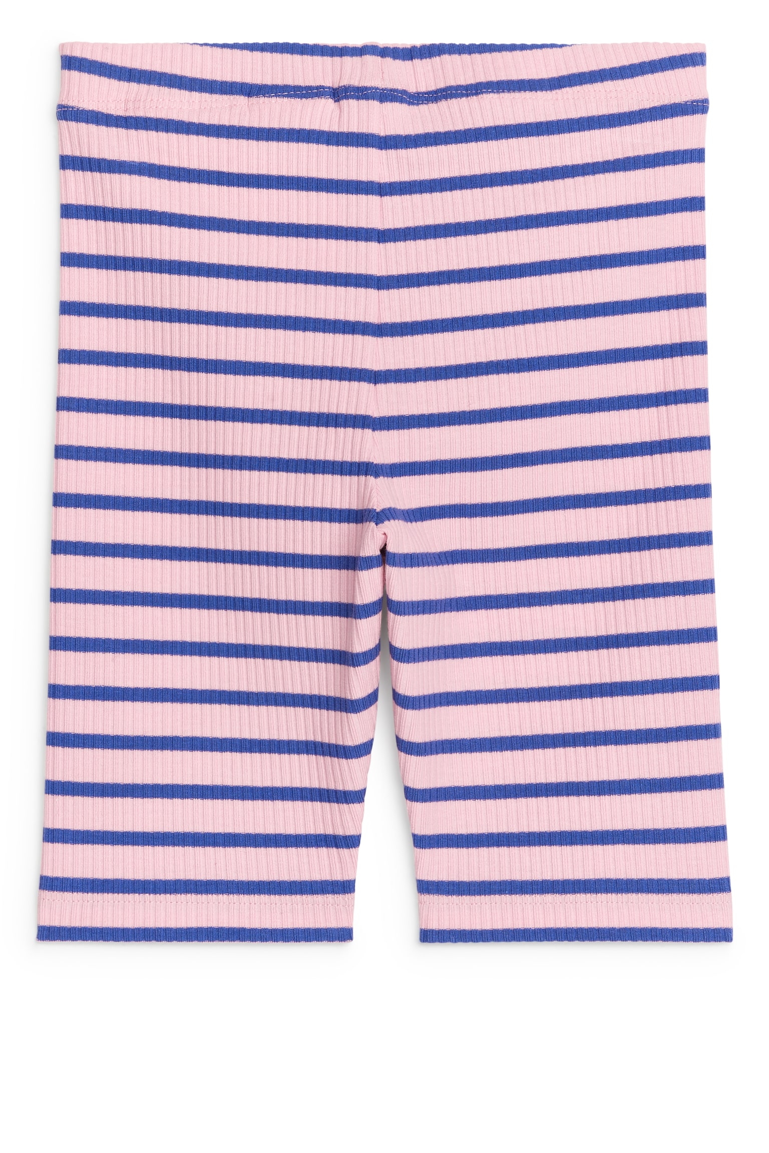 Ribbed Bicycle Shorts - Pink/Blue/Black - 3