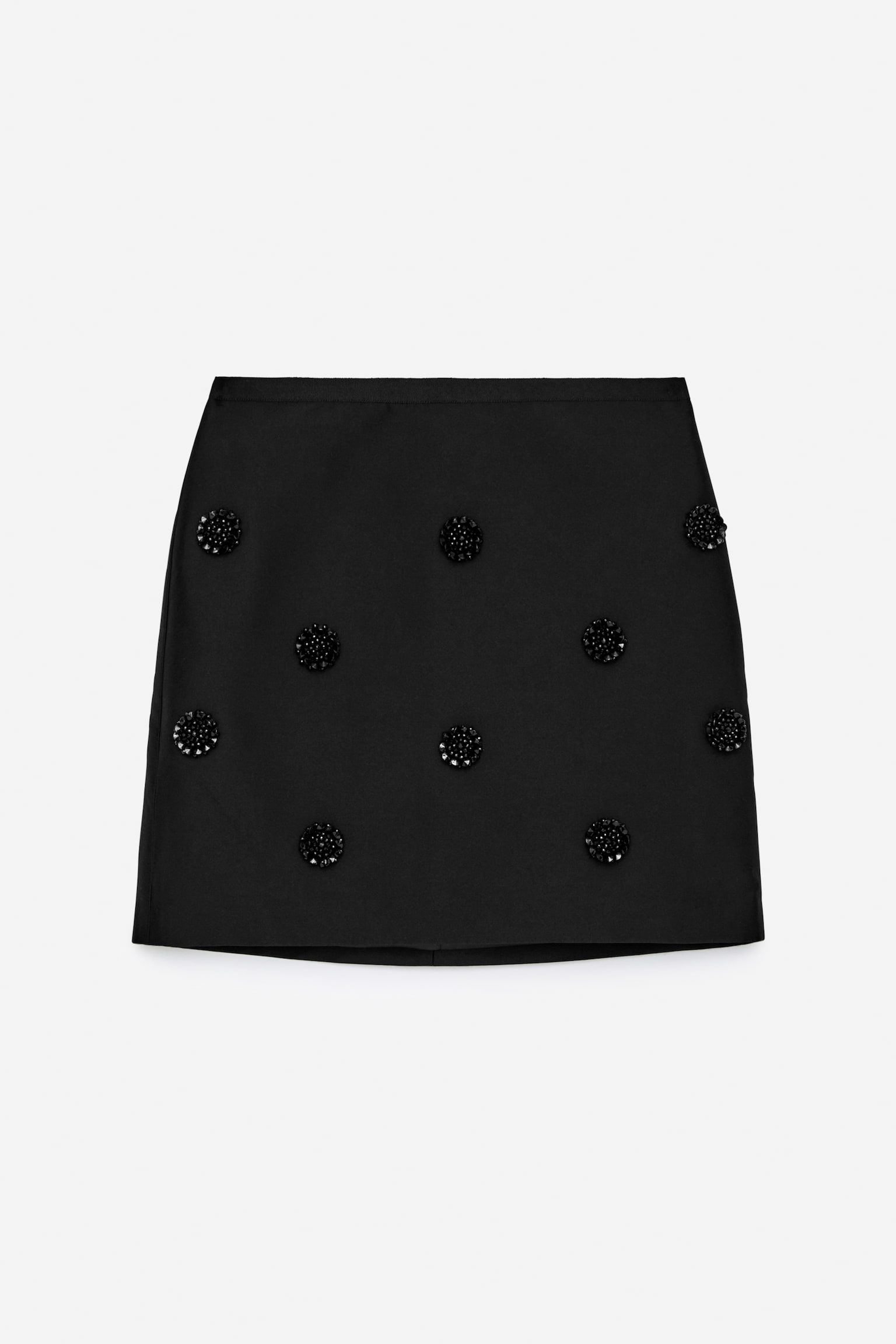 Embellished Mini Skirt - Black