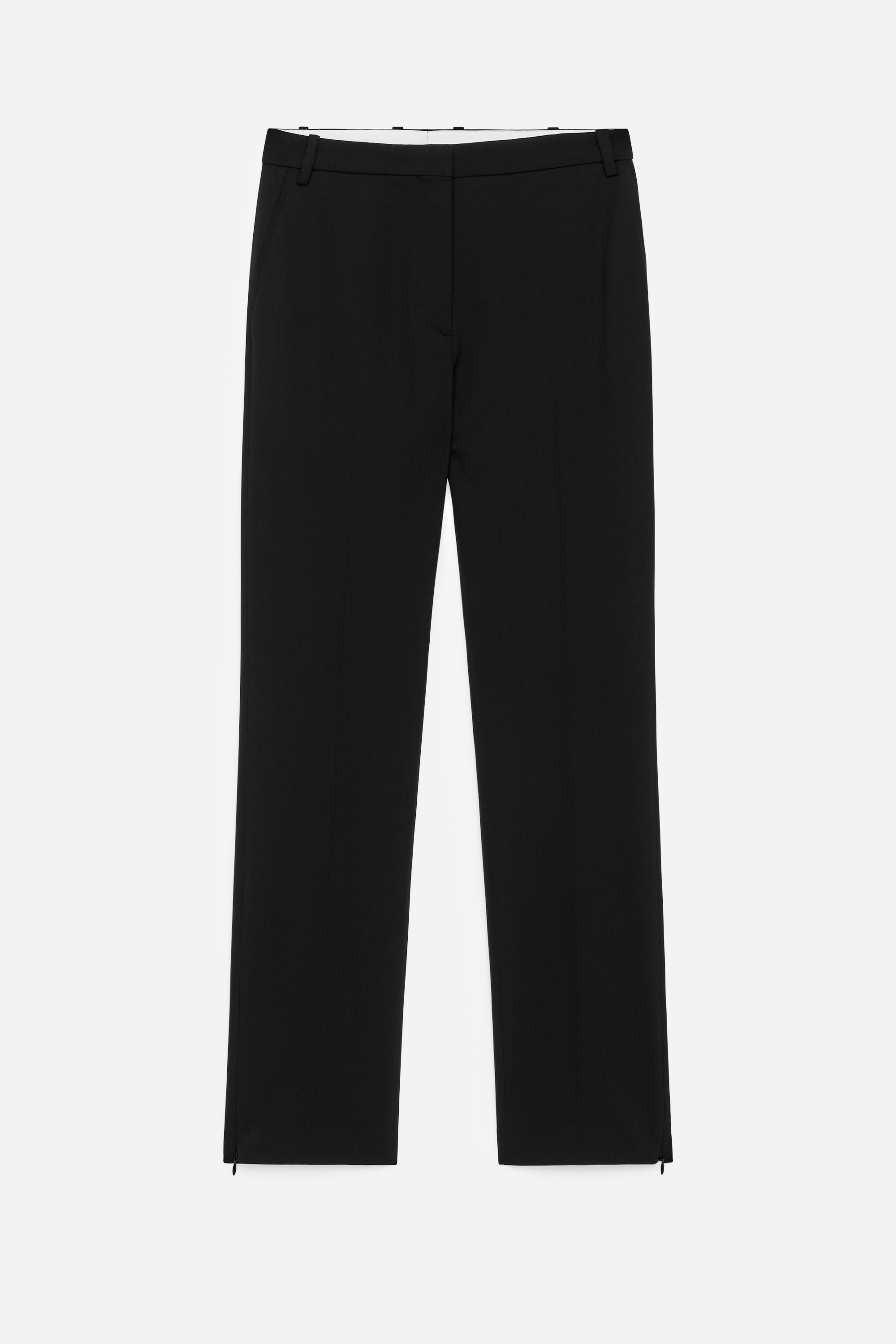 Wąskie dopasowane spodnie - Czarny