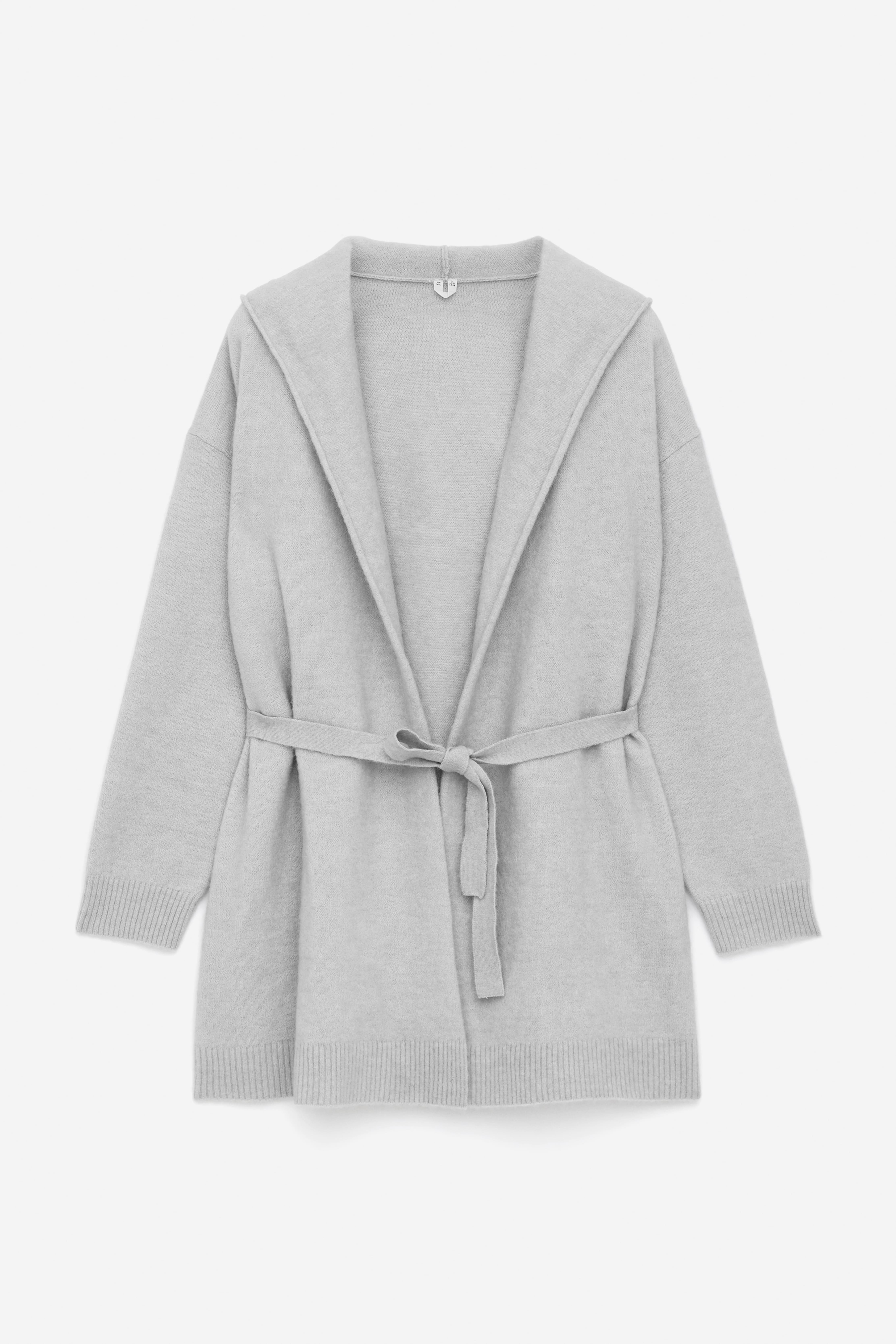 Vest van een mix van alpaca en wol - grijs/Zwart