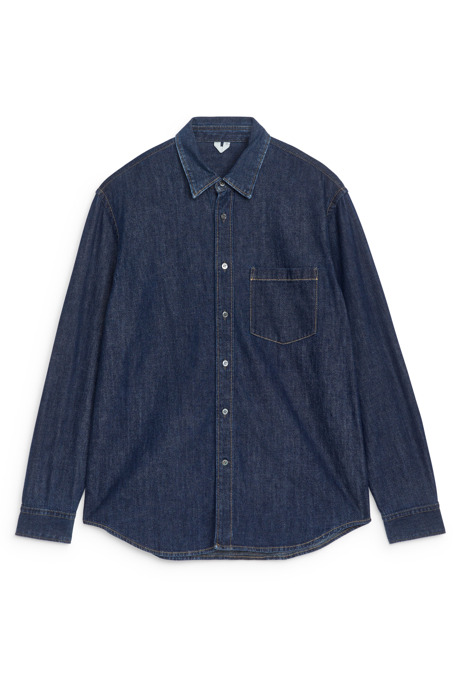 Relaxed Denim Shirt - Dark Blue - 2