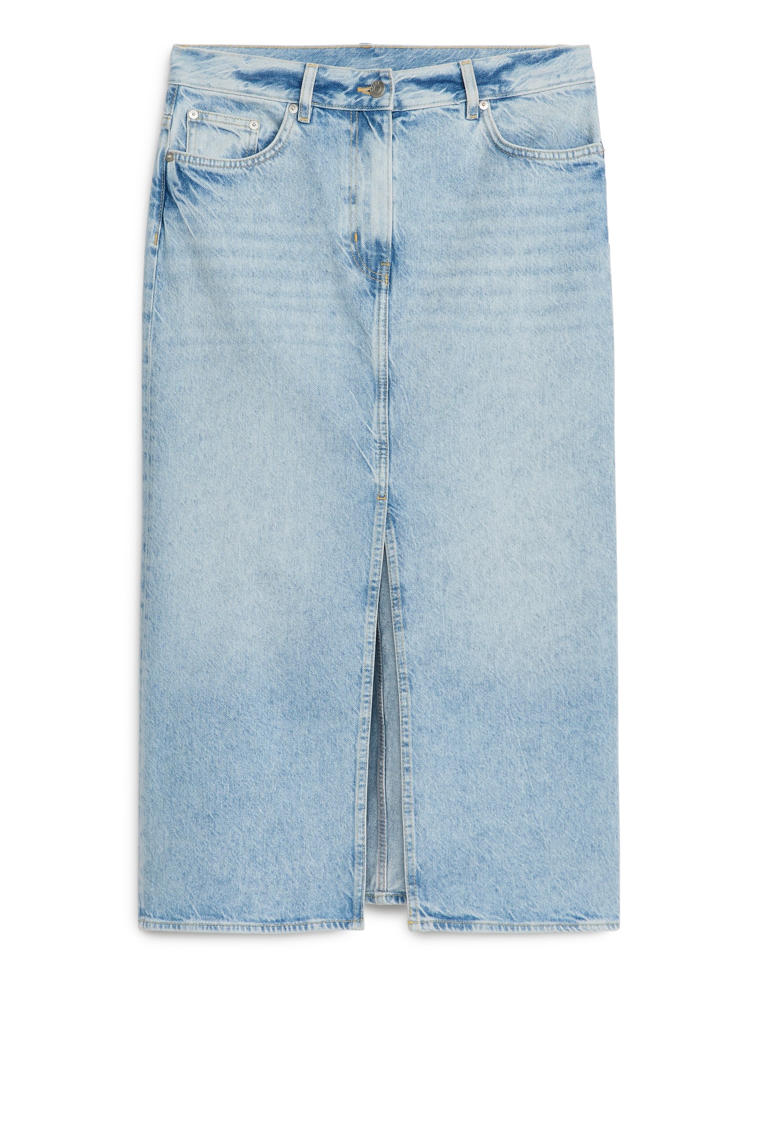 Denim Skirt - Light Blue - 1