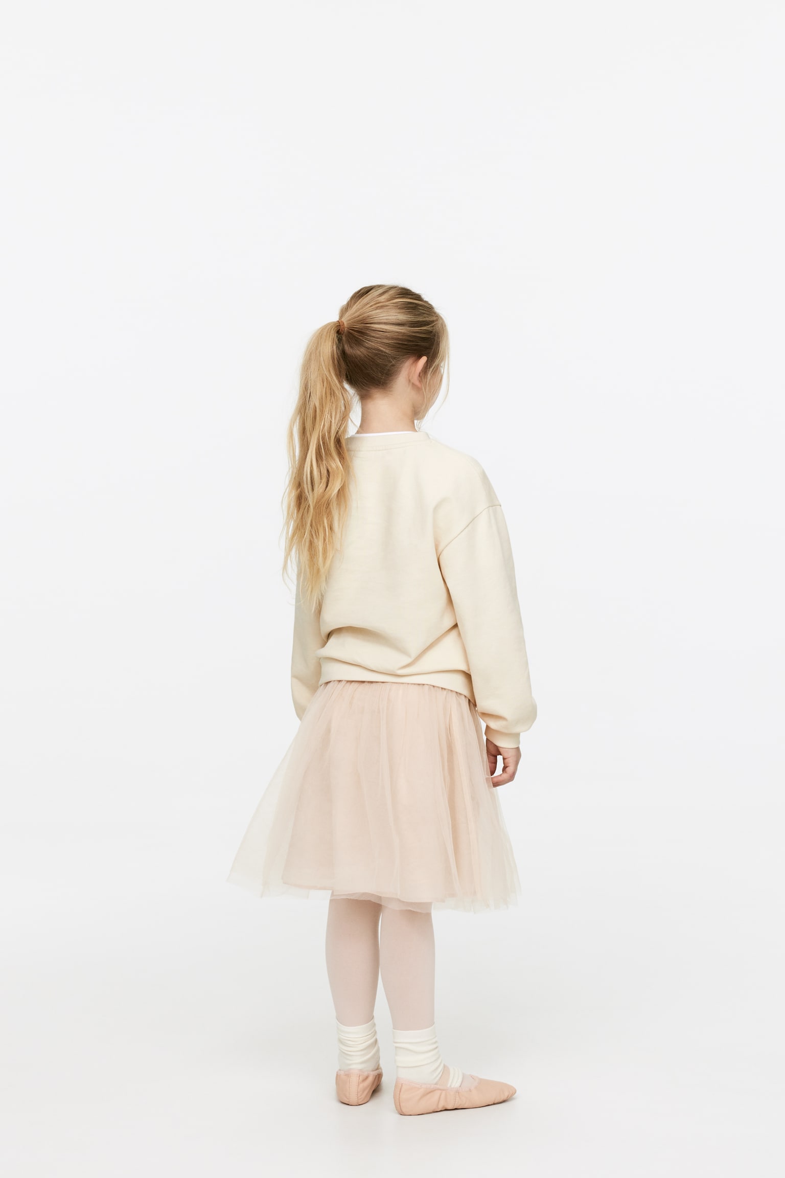 Relaxed Sweatshirt - Off White/Ballerinas - 3