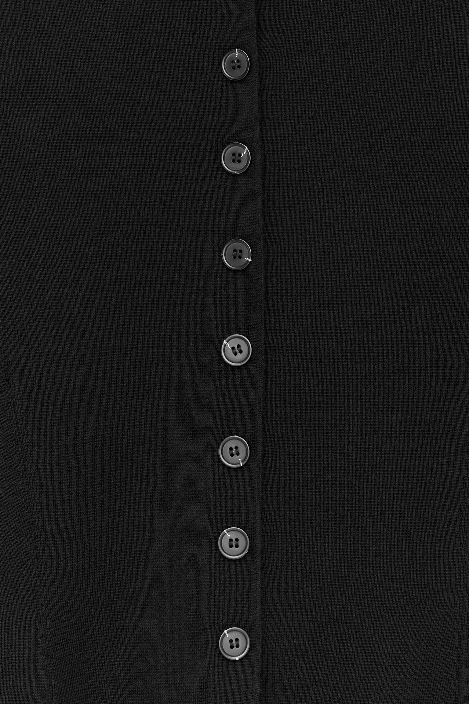 Vest van merinowol - Zwart - 3